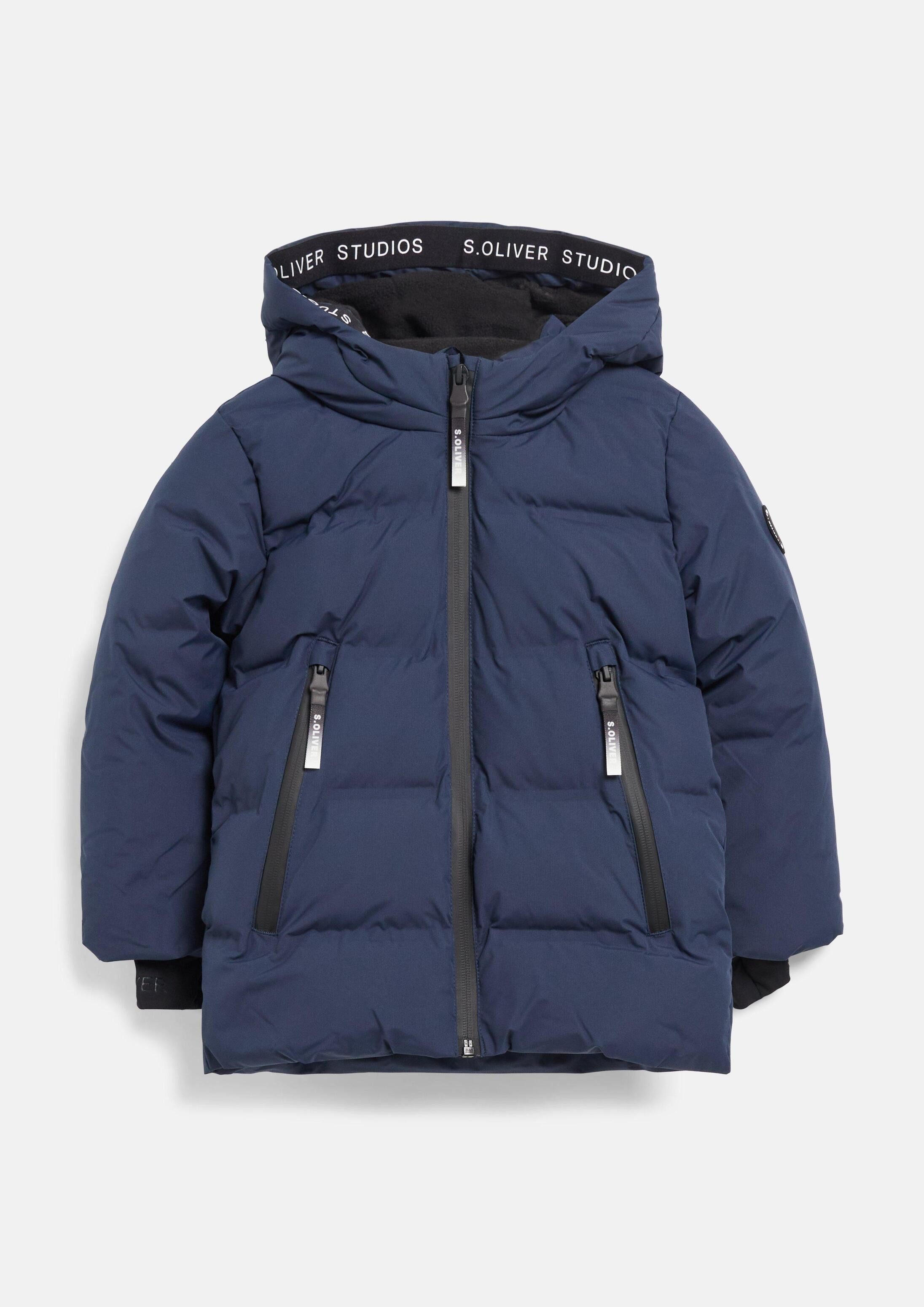 s.Oliver Winterjacke Outdoor-Jacke Wasserabweisende Unisex Outdoor-Jacke mit Fleecefutter