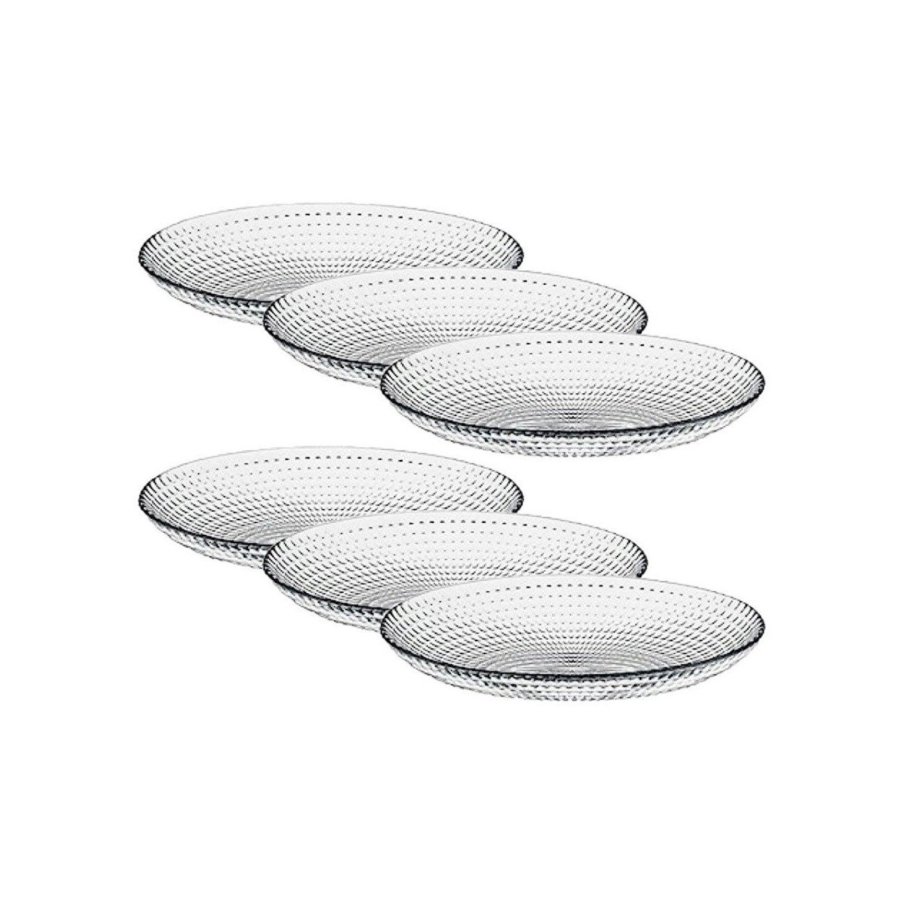 Pasabahce Teller Generation, (6 St), 6er Set aus hochwertigem Glas - ø19 x 2 cm