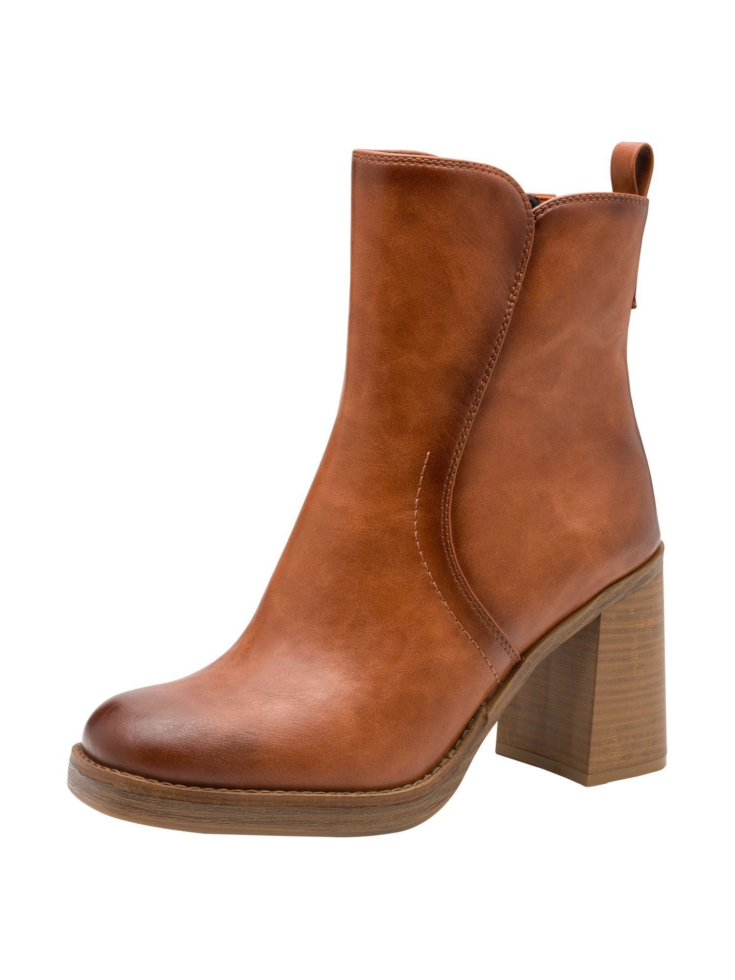 MARCO TOZZI Vegan, MT FEEL ME mit Blockabsatz Blockabsatz Stiefelette Vegan