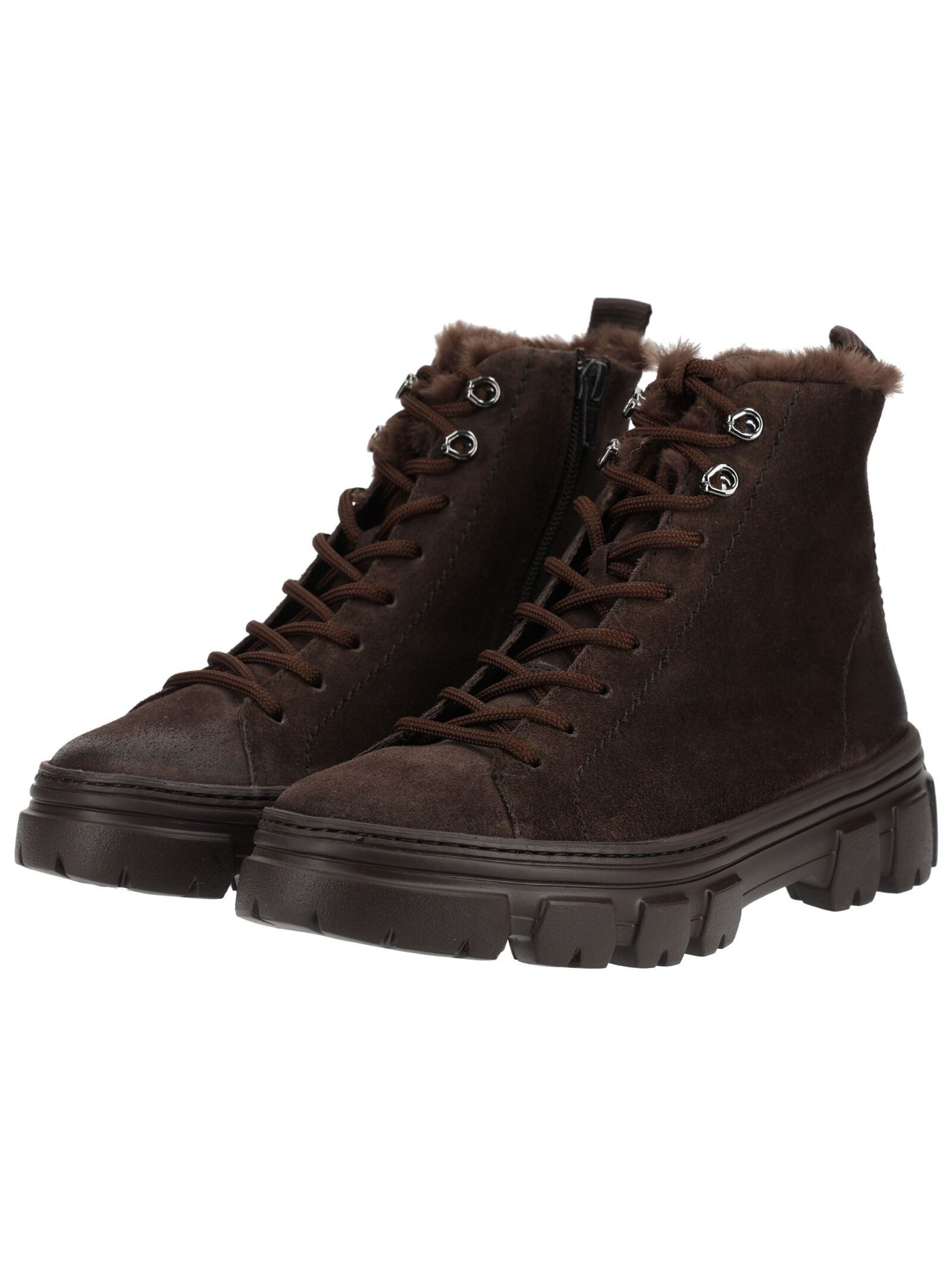 Paul Green Paul Green Stiefelette Veloursleder Schnürstiefelette – Bild 4 von 5