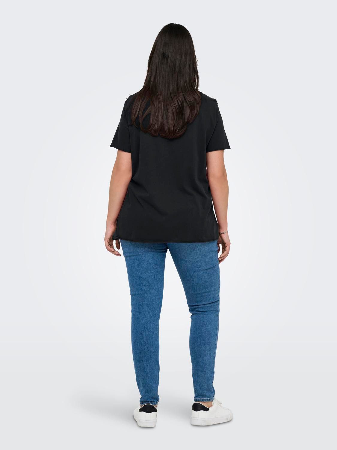 ONLY CARMAKOMA Kurzarmshirt CARMIKO LIFE WASHED günstig online kaufen