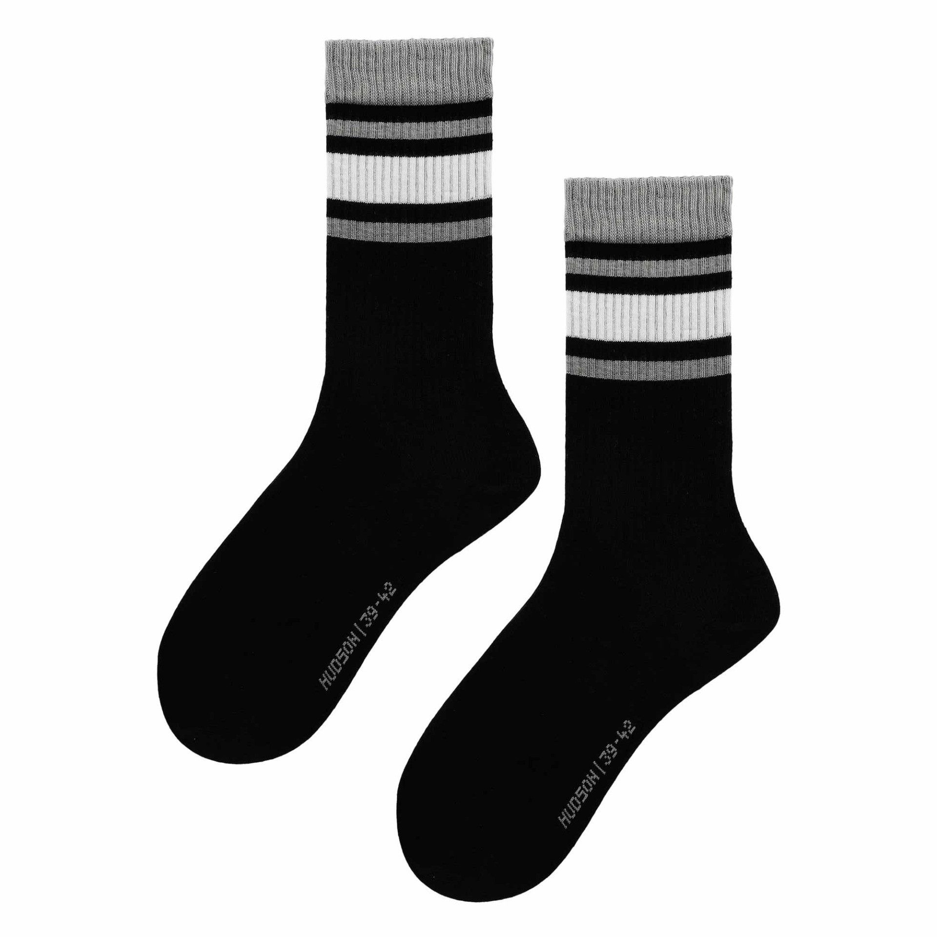 Hudson Basicsocken Line (1-Paar) Tennissocken mit Ringeln