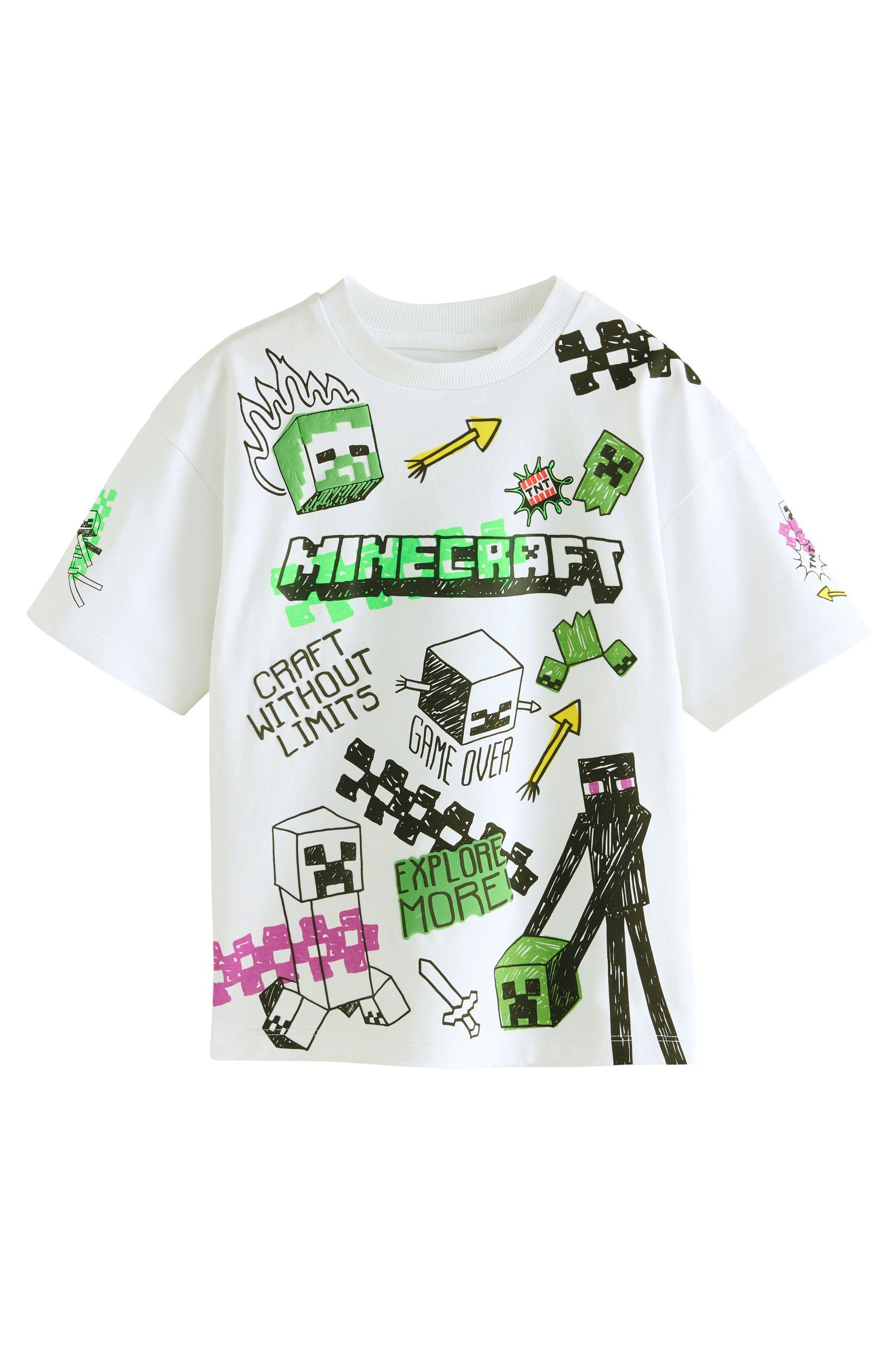 T-Shirt T-Shirt von Minecraft mit Pailletten