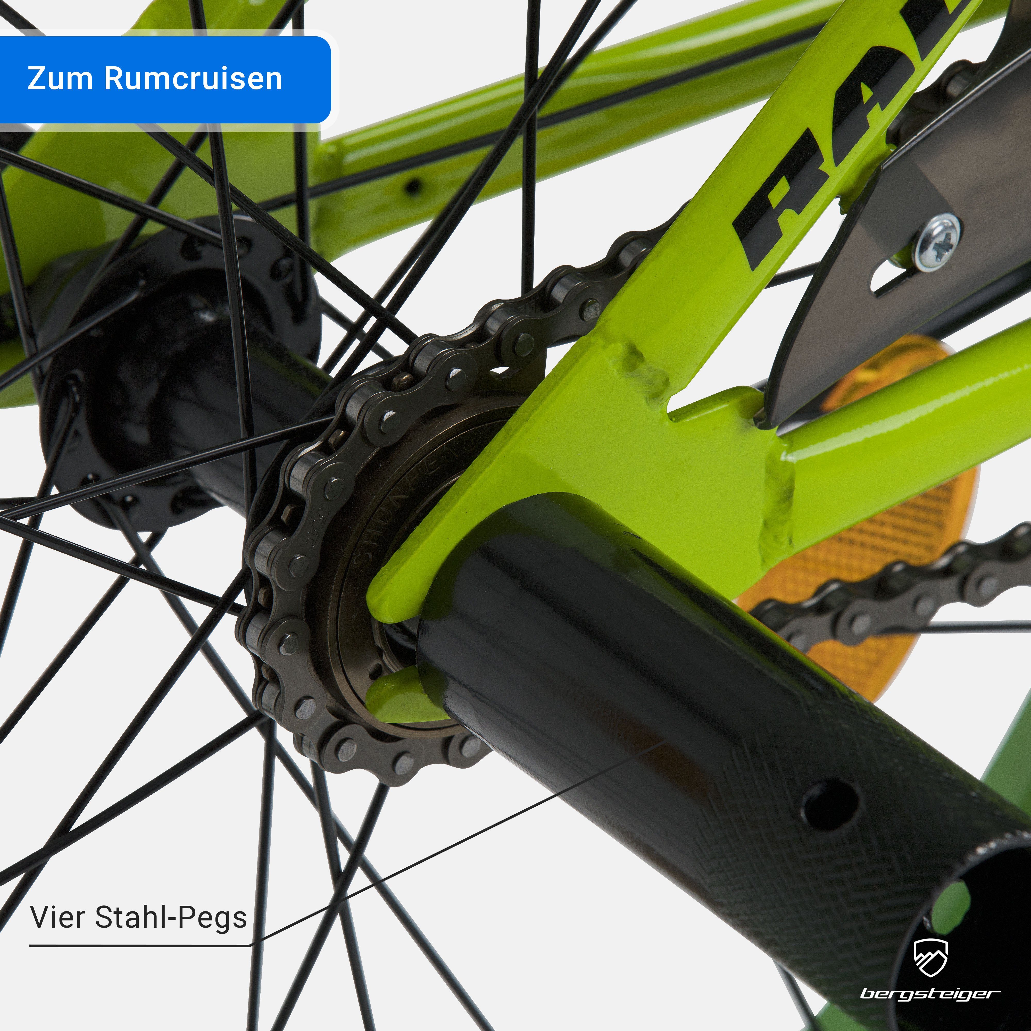 bergsteiger Kinderfahrrad Monaco 20 Zoll BMX, geeignet für 6 - 9 Jahre, Mädchen, Jungen, 1 Gang, V-Brakes – Bild 4 von 5