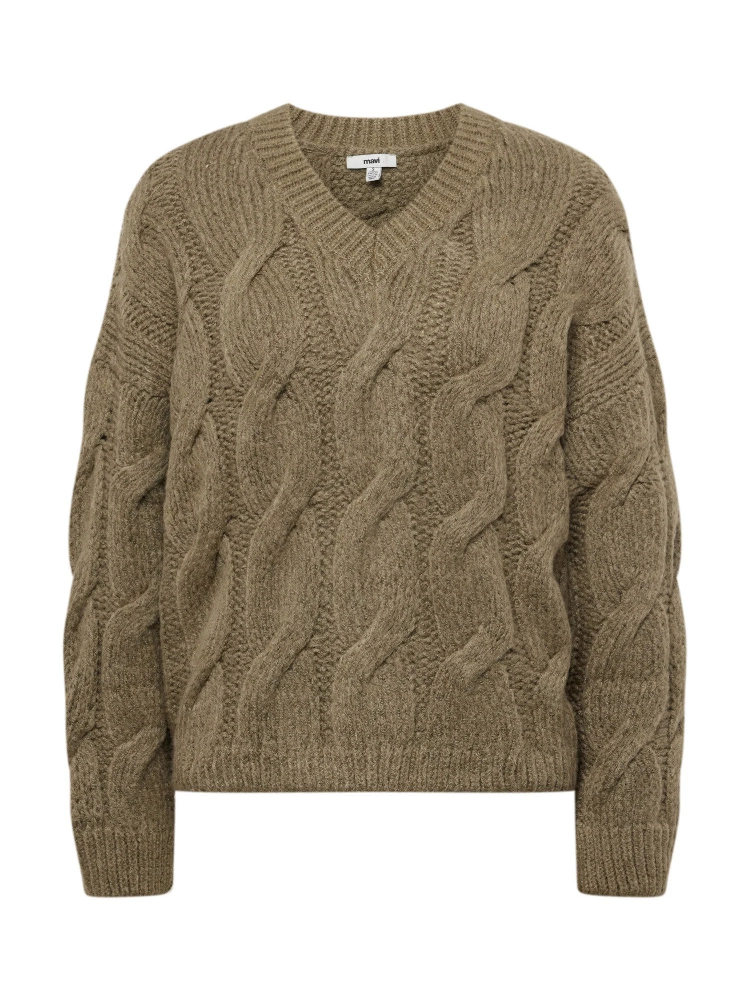 Mavi Strickpullover Strick Struktur Langarm Basic V NECK V NECK SWEATER