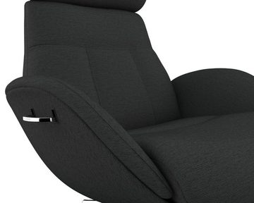 FLEXLUX Relaxsessel Relaxchairs Elegant, Premium Komfort, Rücken- & Kopfteilverstellung, drehbar, Fuß Alu