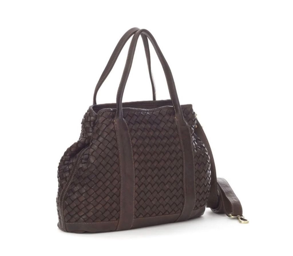 BZNA Umhängetasche Santa Italy Designer Handtasche Ledertasche Schultertasche