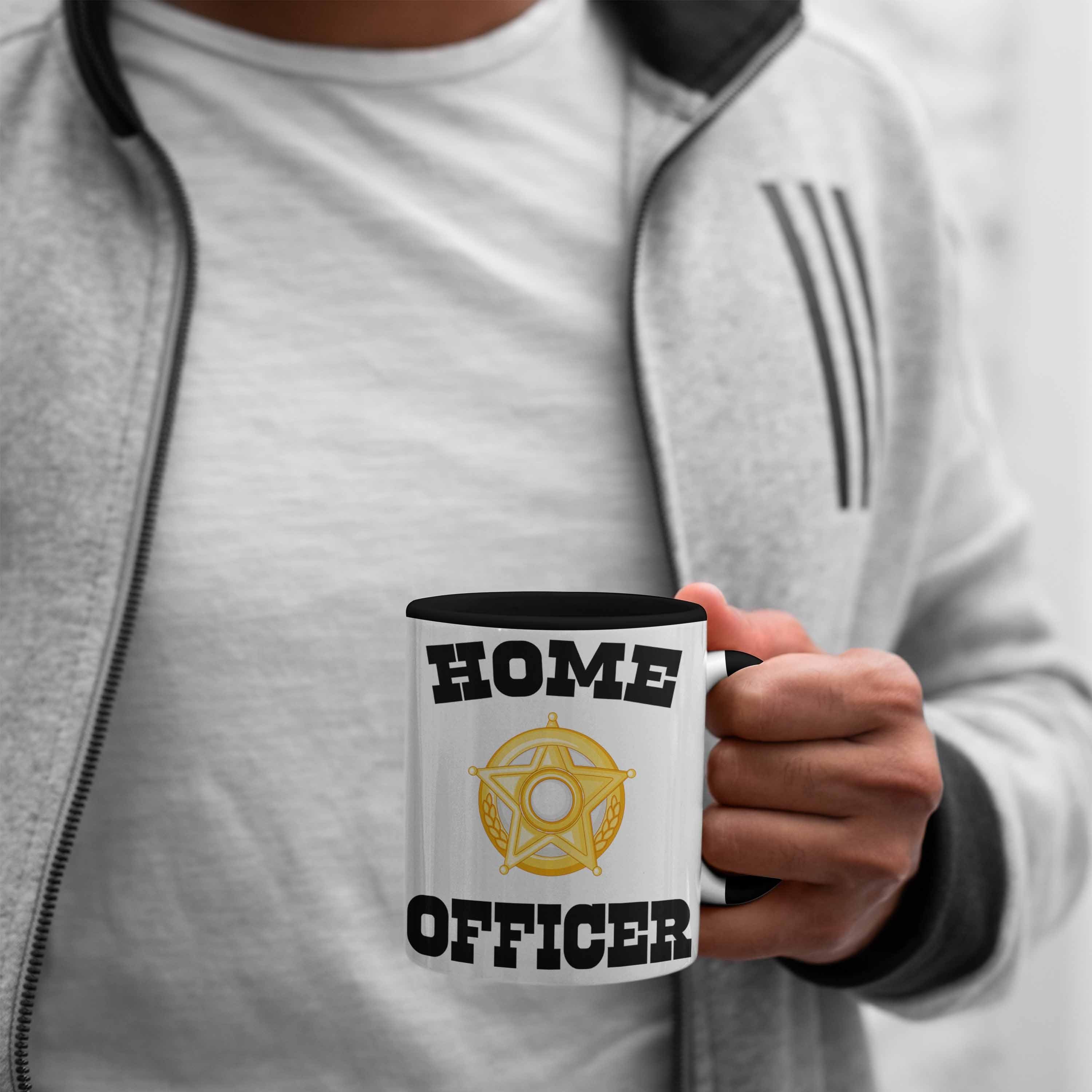 Lustig Zubehör Gadget Trendation Geschenk Frauen Kaffeetasse Männer Geschenke Tasse schwarz Officer Home Tasse Trendation Home Office - Homeoffice