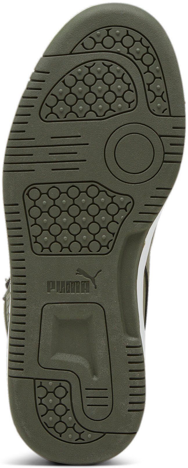 MID PUMA WTR Sneaker V6 White JR PUMA REBOUND Olive-PUMA