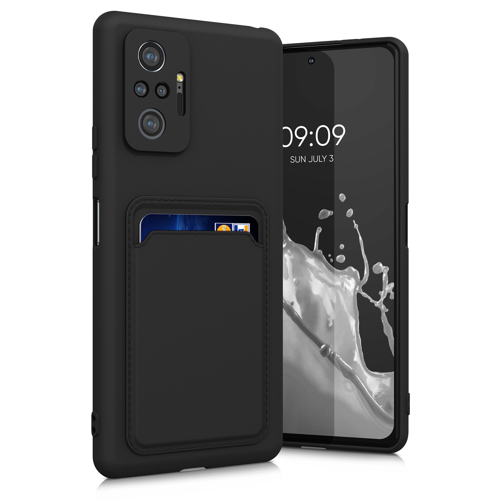 kwmobile Handyhülle Hülle für Xiaomi Redmi Note 10 Pro, Handyhülle mit Fach für Karten - Handy Cover Case
