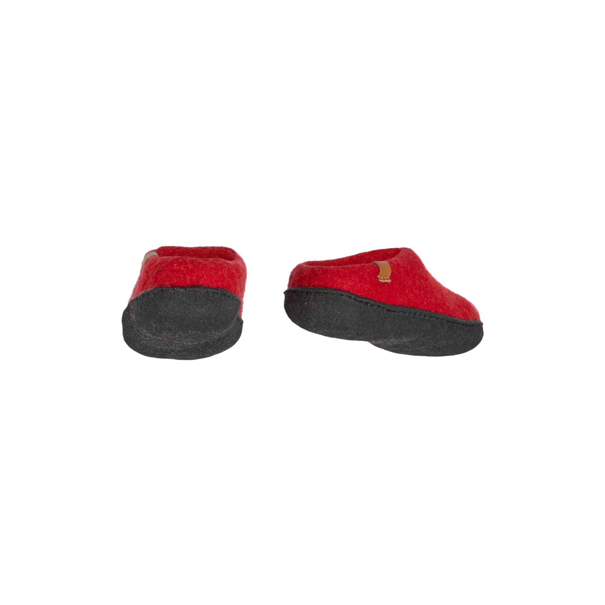 THC Natural Line THC Pantoffel Slipper rot Pantoffel (1 Paar, 1-tlg., 1 Paar) 100% Schurwolle