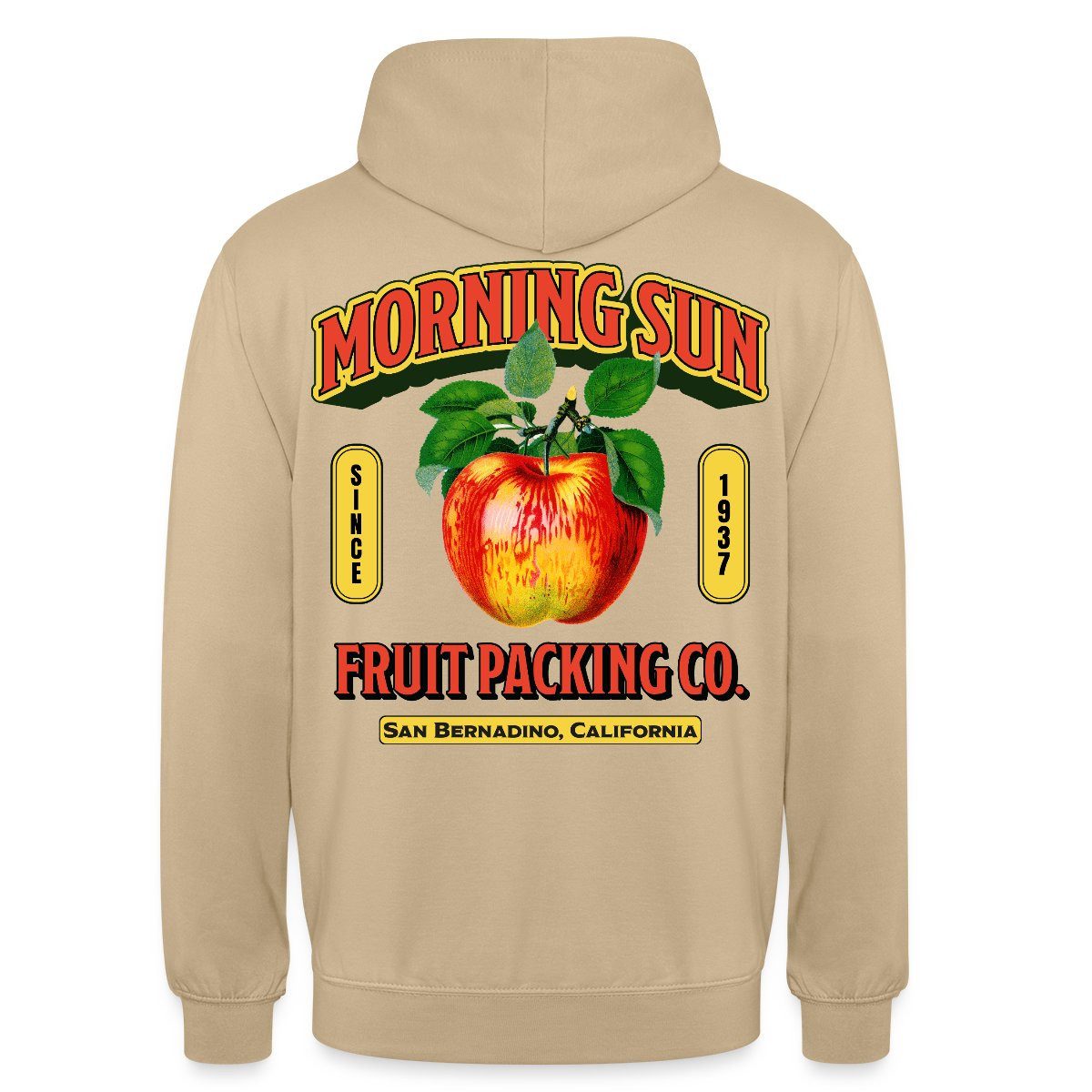 Hoodie Retro Apfel Print Unisex Hoodie