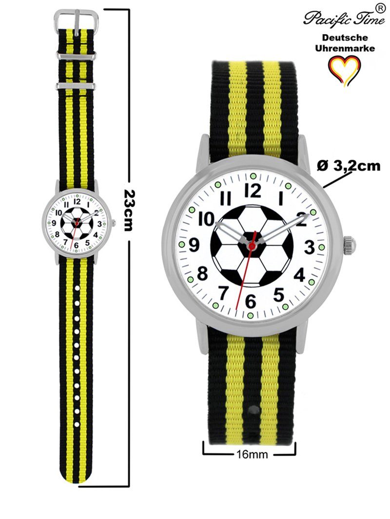 Pacific Time Quarzuhr Kinder Armbanduhr analog Mädchen Jungen Fußball Fan Sport, Wechselarmband Mix and Match - Gratis Versand – Bild 4 von 5