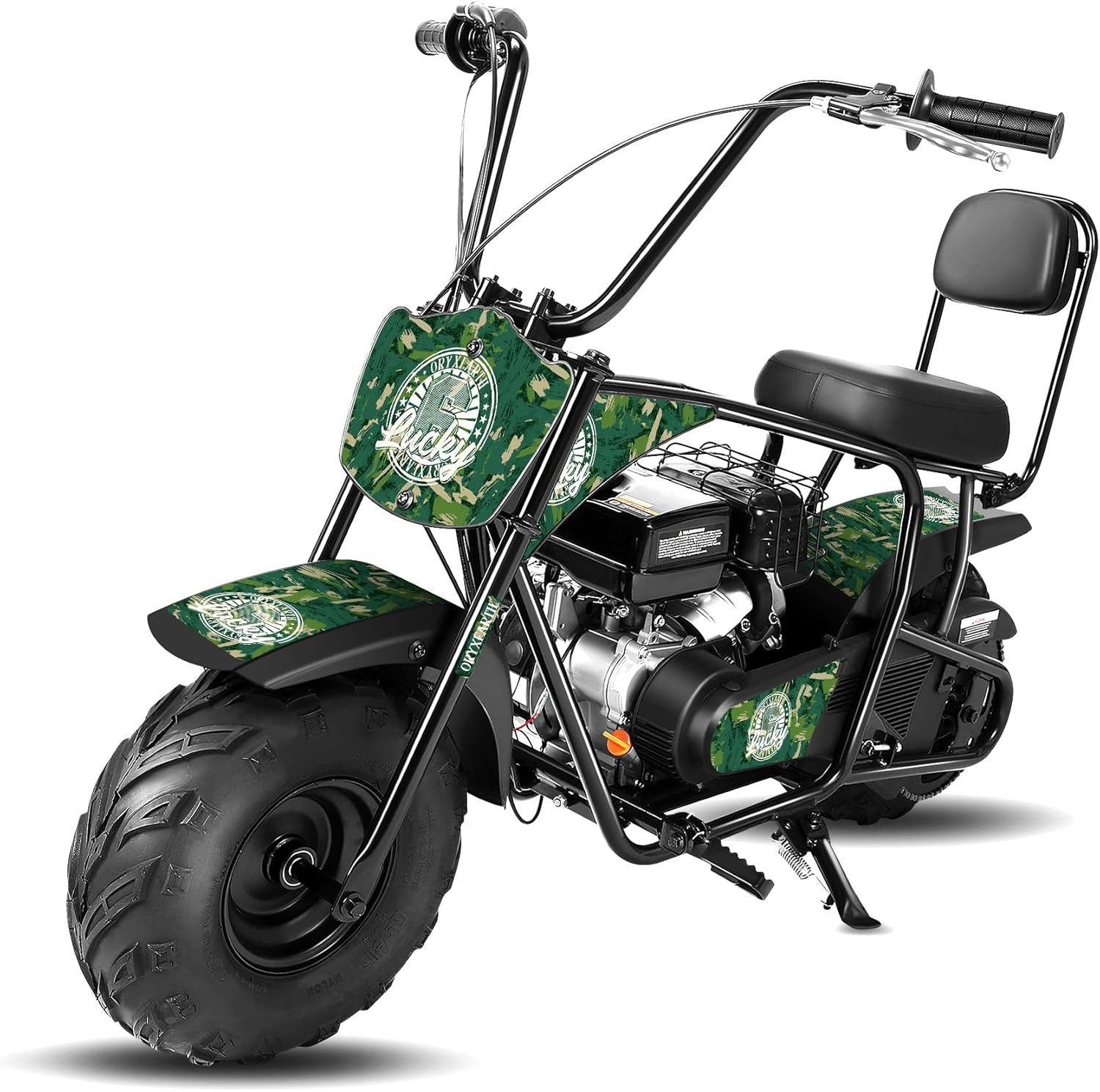 Oryxearth Dirt-Bike Pocket Bike Minicross 99cc 20km/h Gasbetriebenes Offroad-Motorrad