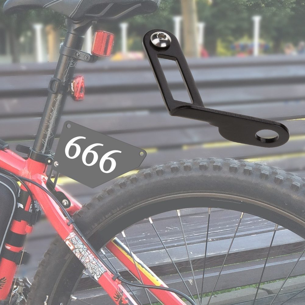 GARRYFIZH Fahrrad-Gepäckträger ZTTO Robuste Halterung Aluminiumlegierung für Fahrrad-Startnummern