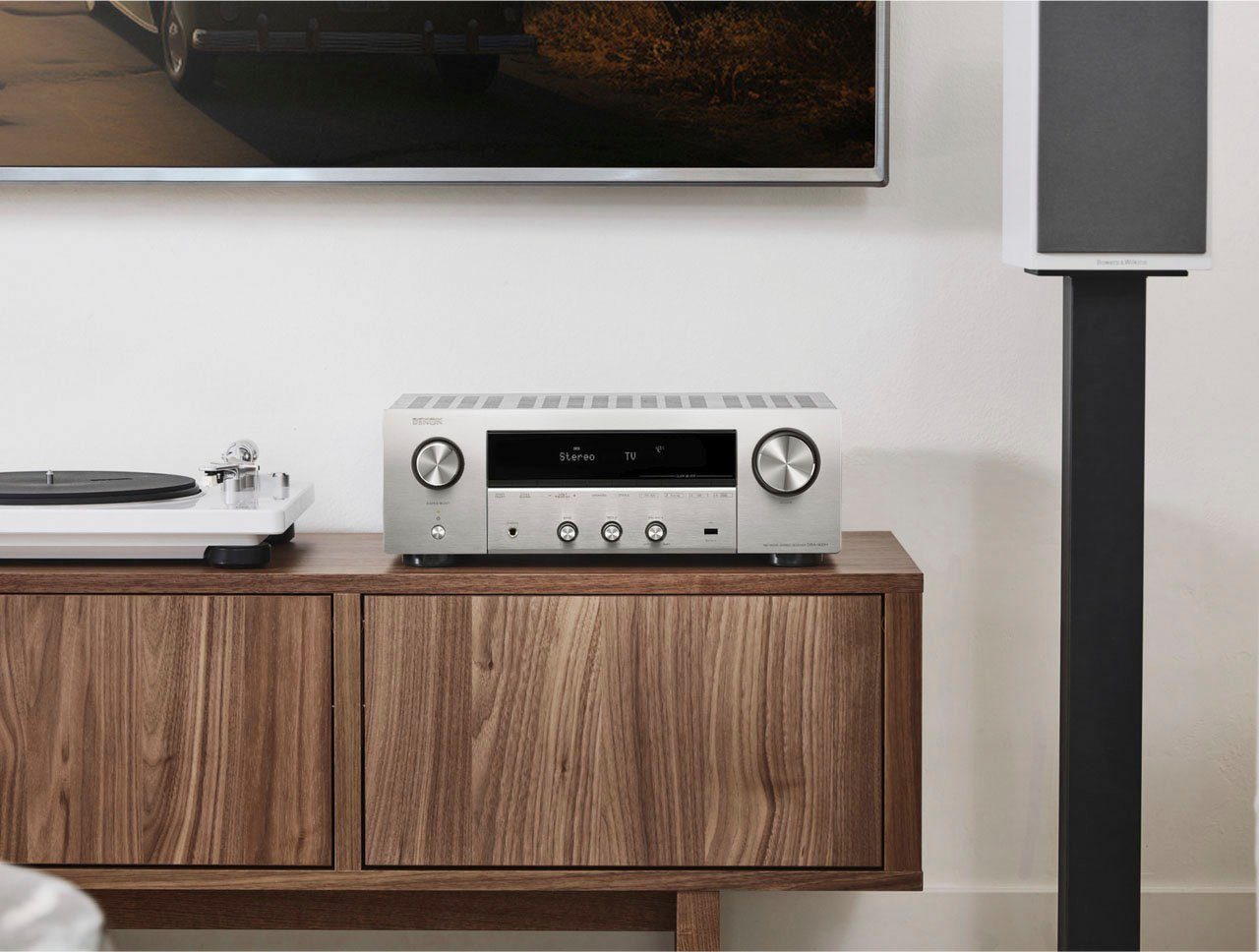 WLAN) (Bluetooth, Silber Denon AV-Receiver 2.2 DRA-900H