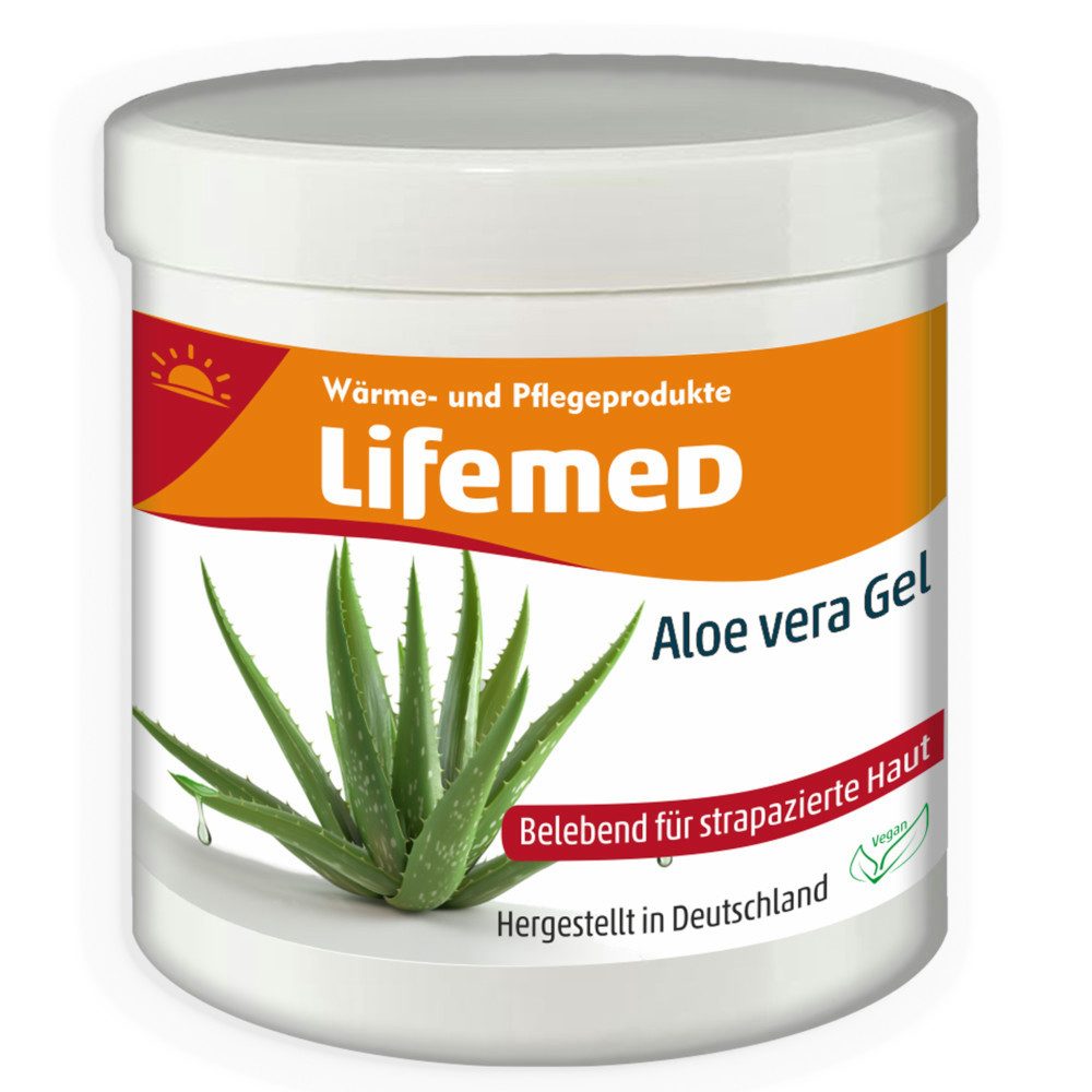 Hautpflegegel Aloe Vera Gel 250 ml, belebend für strapazierte Haut