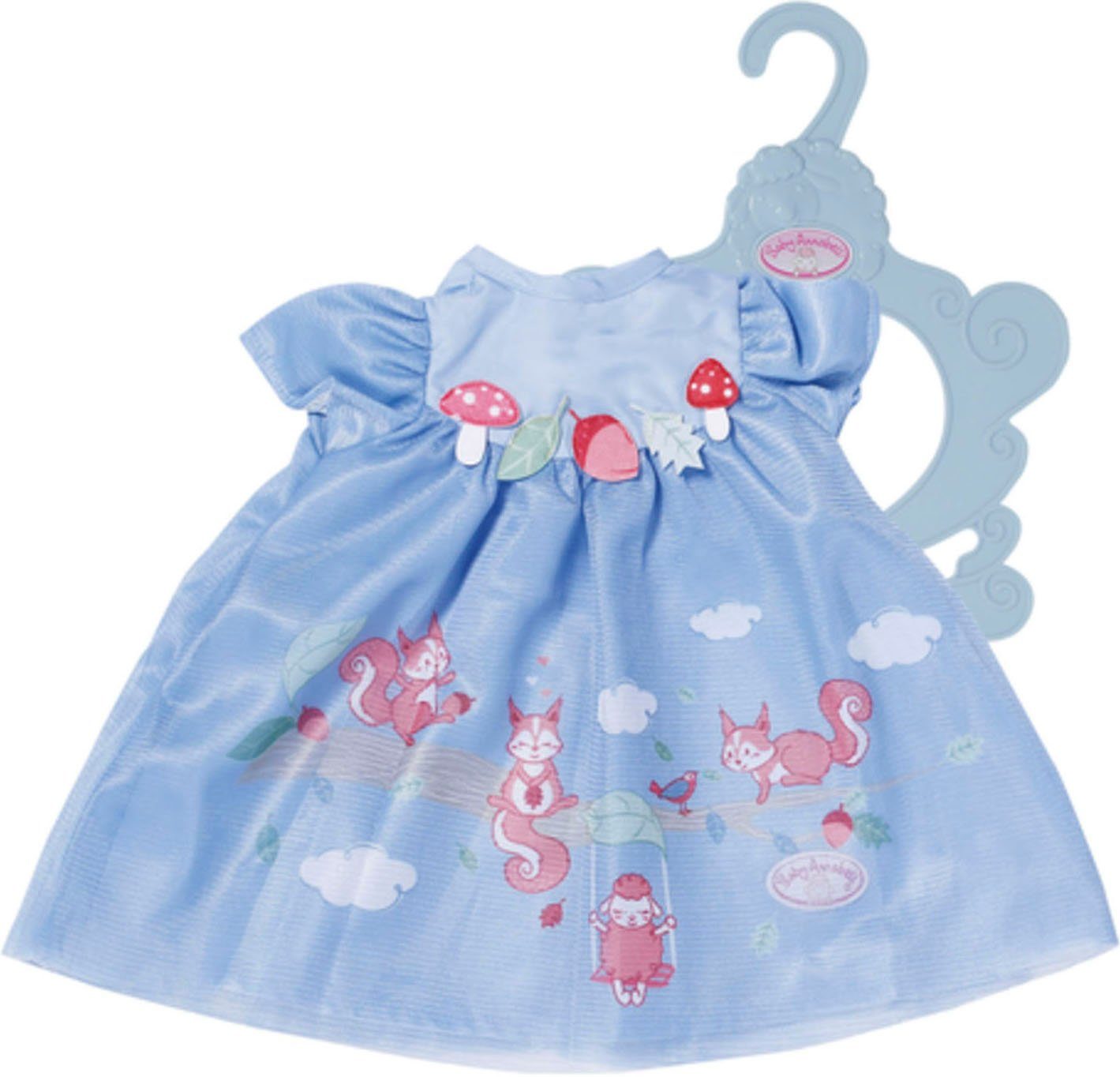 Baby Annabell Puppenkleidung Kleid blau Eichhörnchen, günstig online kaufen