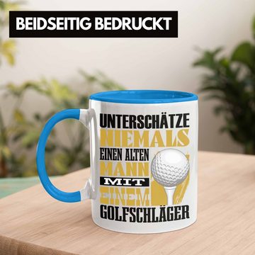 Trendation Tasse Golfer Tasse Geschenk für Golfspieler Lustiger Spruch Unterschätze Ni