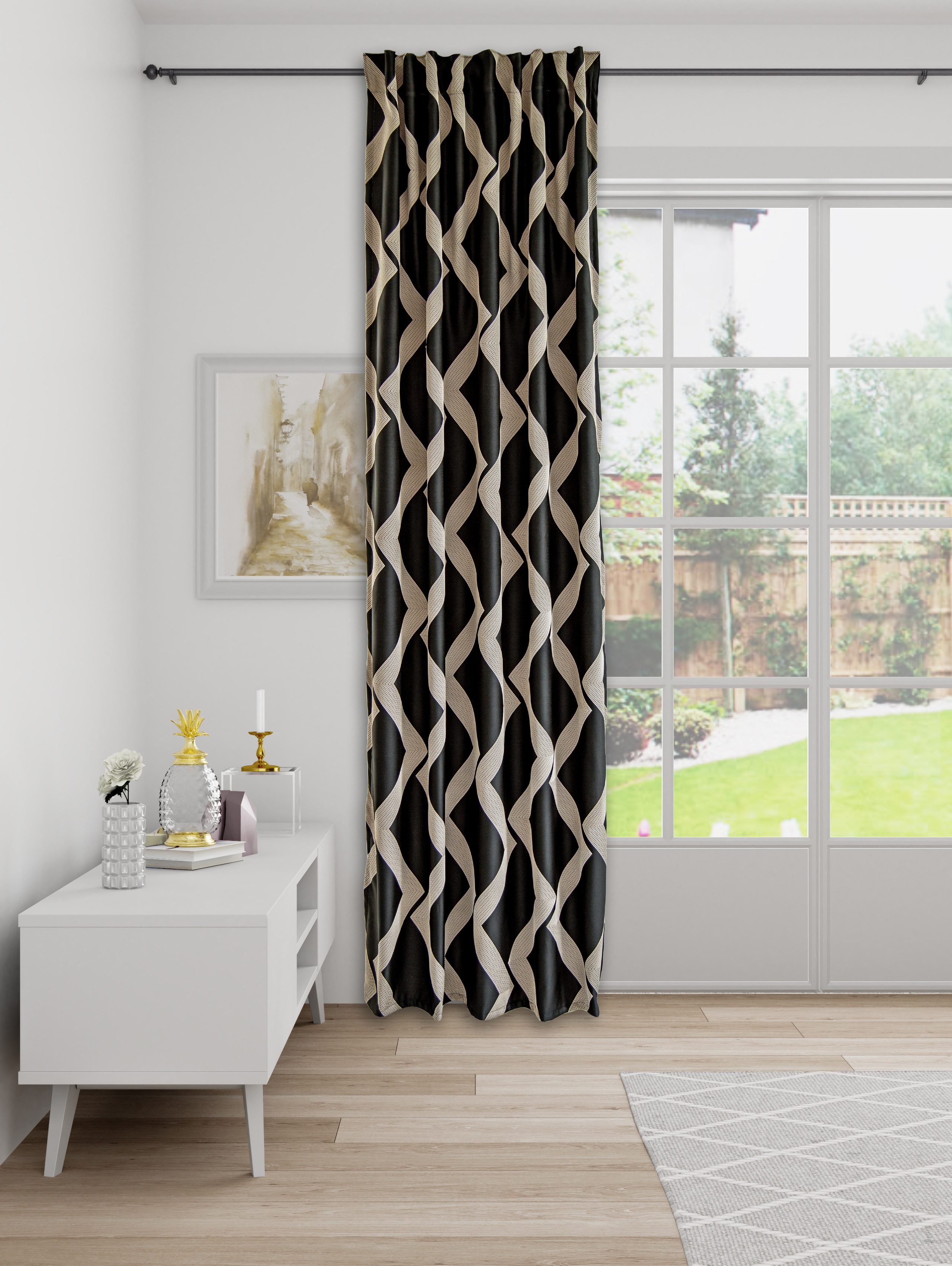 HOMING Vorhang Marla (1 St), verdeckte Schlaufen, blickdicht, Fertigschal