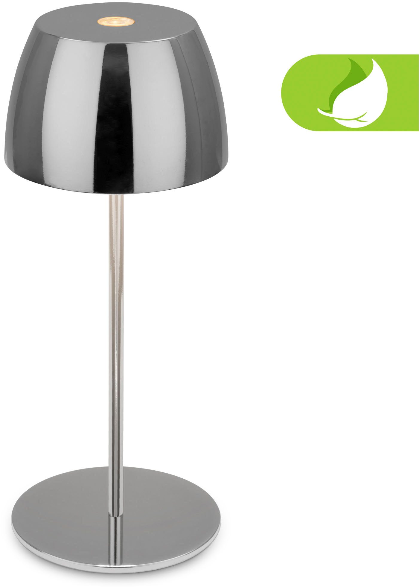 Briloner Leuchten LED Außen-Tischleuchte Serina Mini, Dimmfunktion, USB-Ladefunktion, LED fest integriert, Extra-Warmweiß, Akku Tischlampe, kabellos, IP44, Wohnzimmer, Schlafzimmer, Outdoor