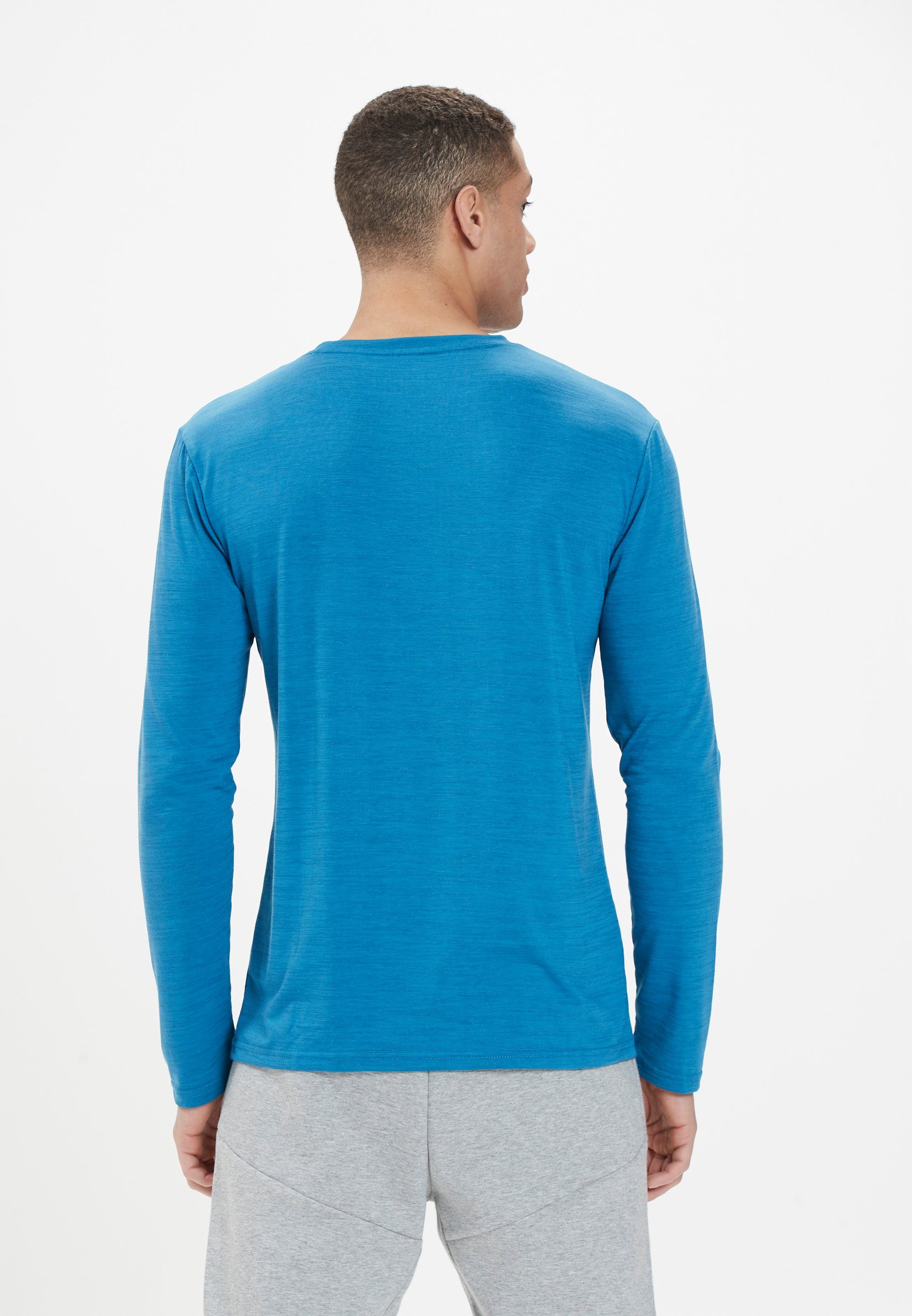 Virtus Dry-Technologie M JOKERS L/S blau-meliert (1-tlg) mit Langarmshirt innovativer Quick