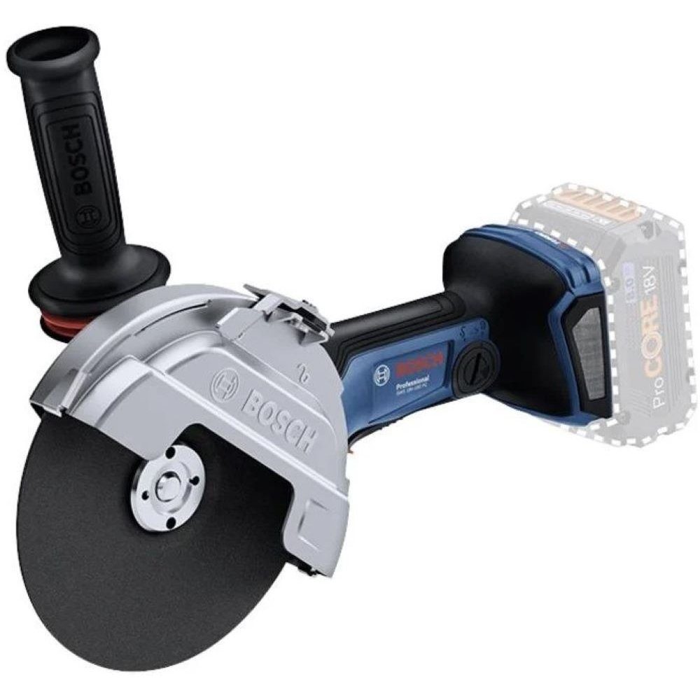 BOSCH Akku-Winkelschleifer GWS 18V-180 PC Professional solo Akku-Winkelschleifer blau/schwarz