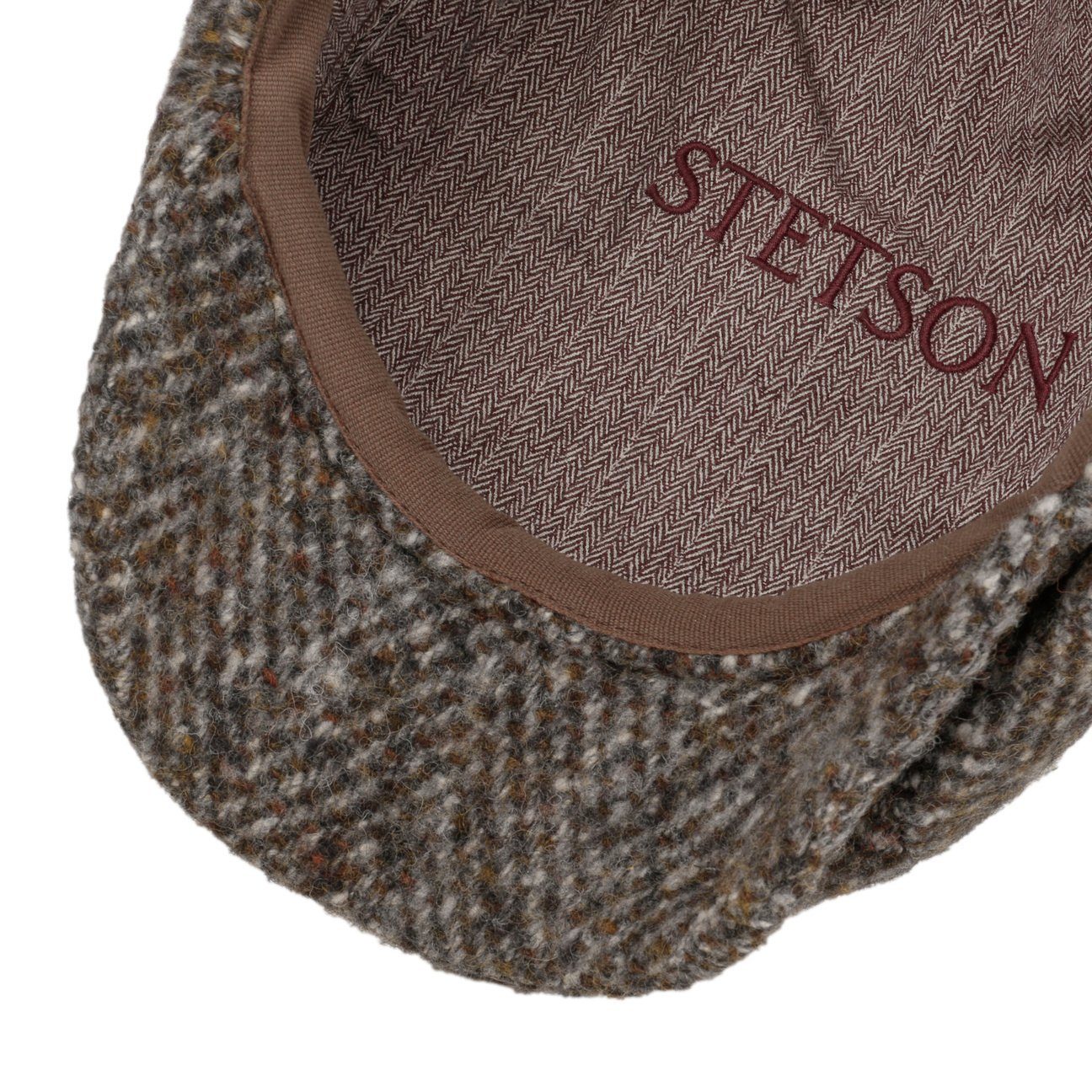 Cap Stetson mit Flat Schirm (1-St) Wollcap grau