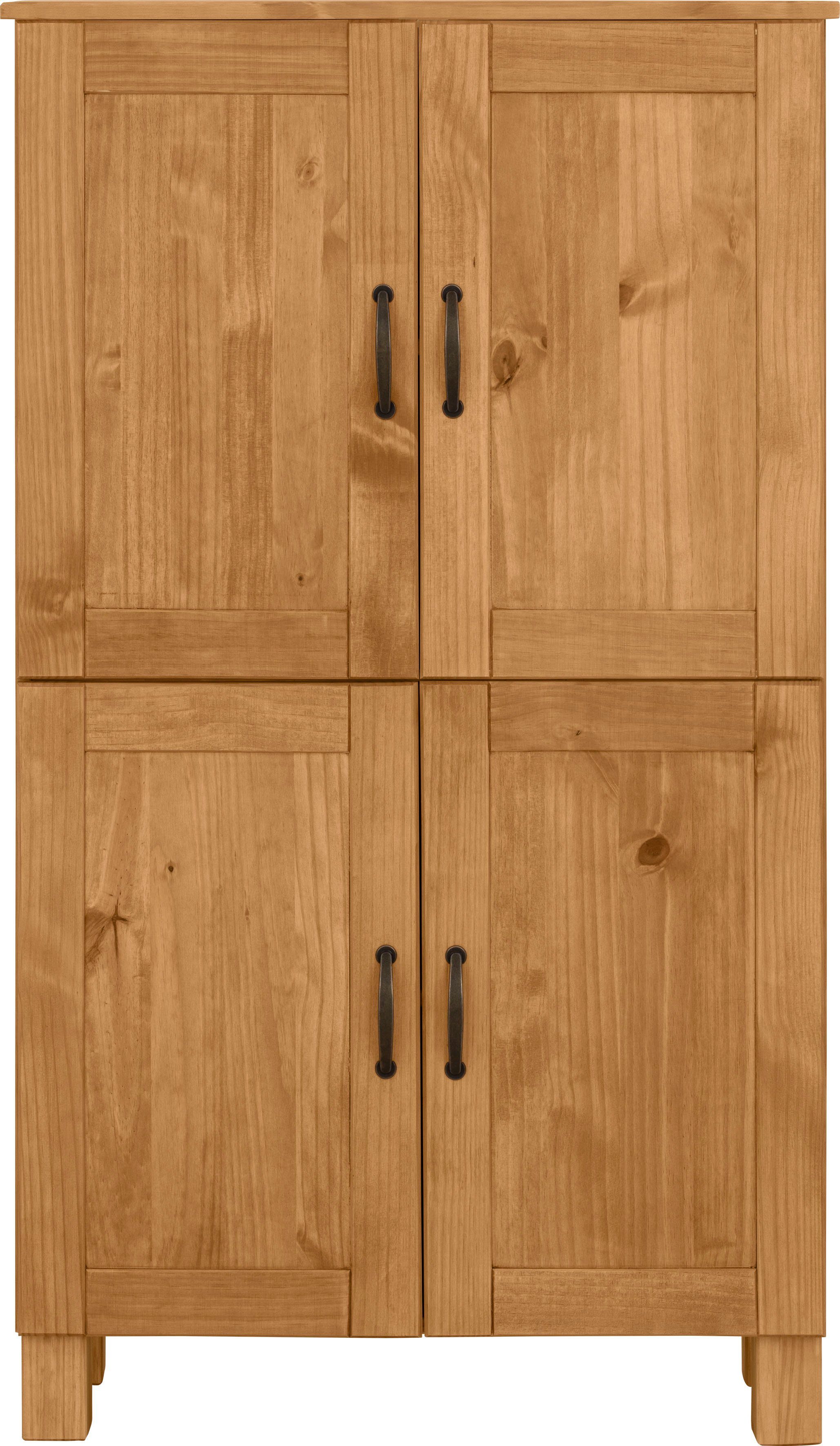 Home affaire Midischrank Rodby FSC®-zertifiziertes Massivholz, Breite 75cm, Höhe 130cm