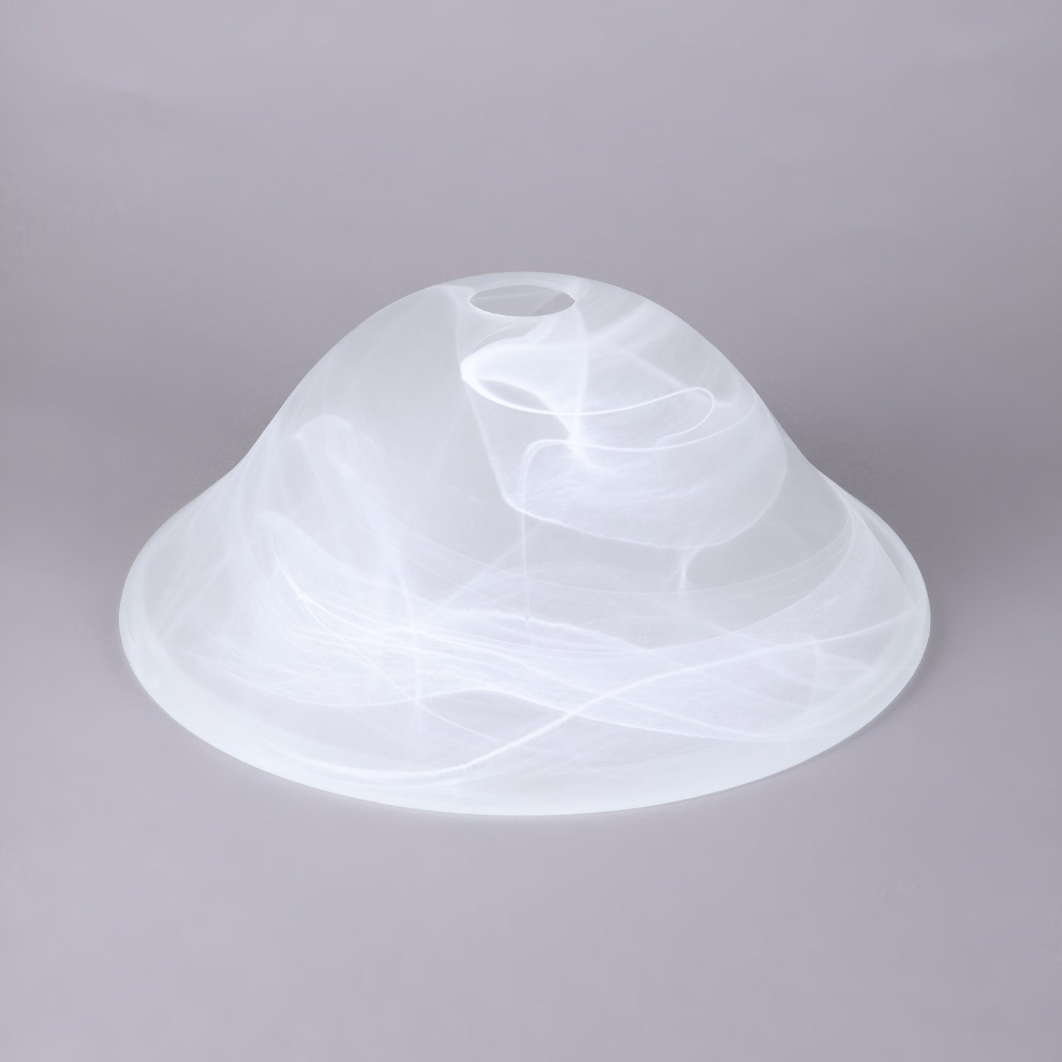 Home4Living Lampenschirm Lampenglas Ø 335mm Ersatzglas Alabasterglas Leuchtenglas rund, Dekorativ