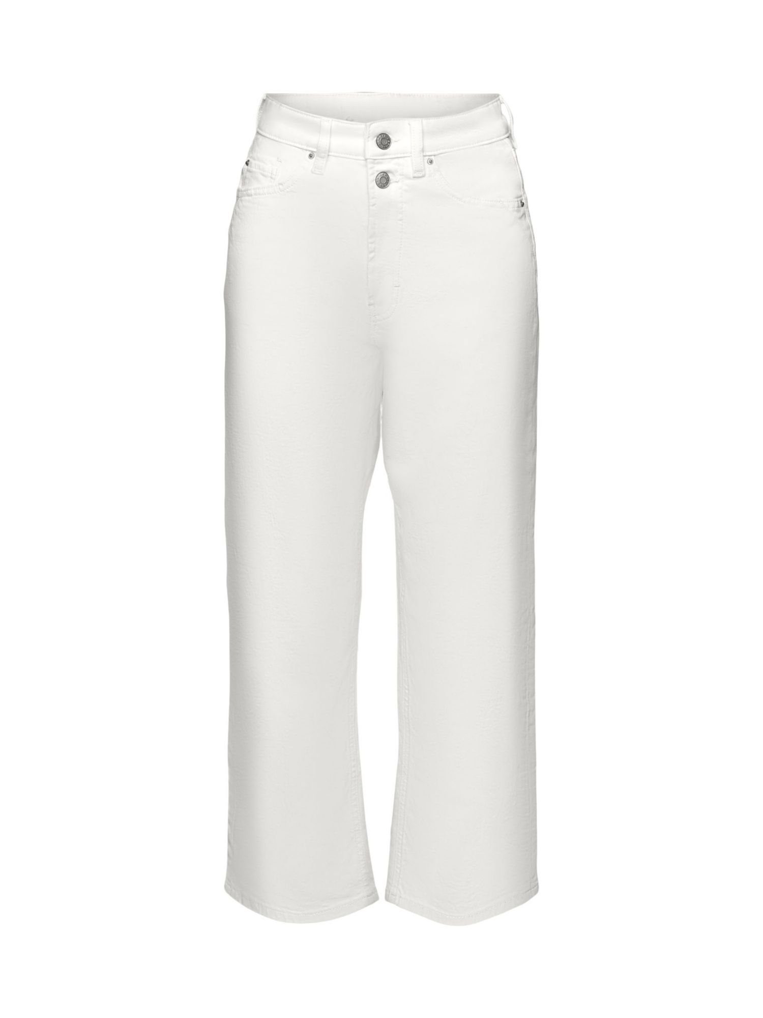 Esprit 7/8-Jeans Baumwoll-Jeans mit geradem Bein