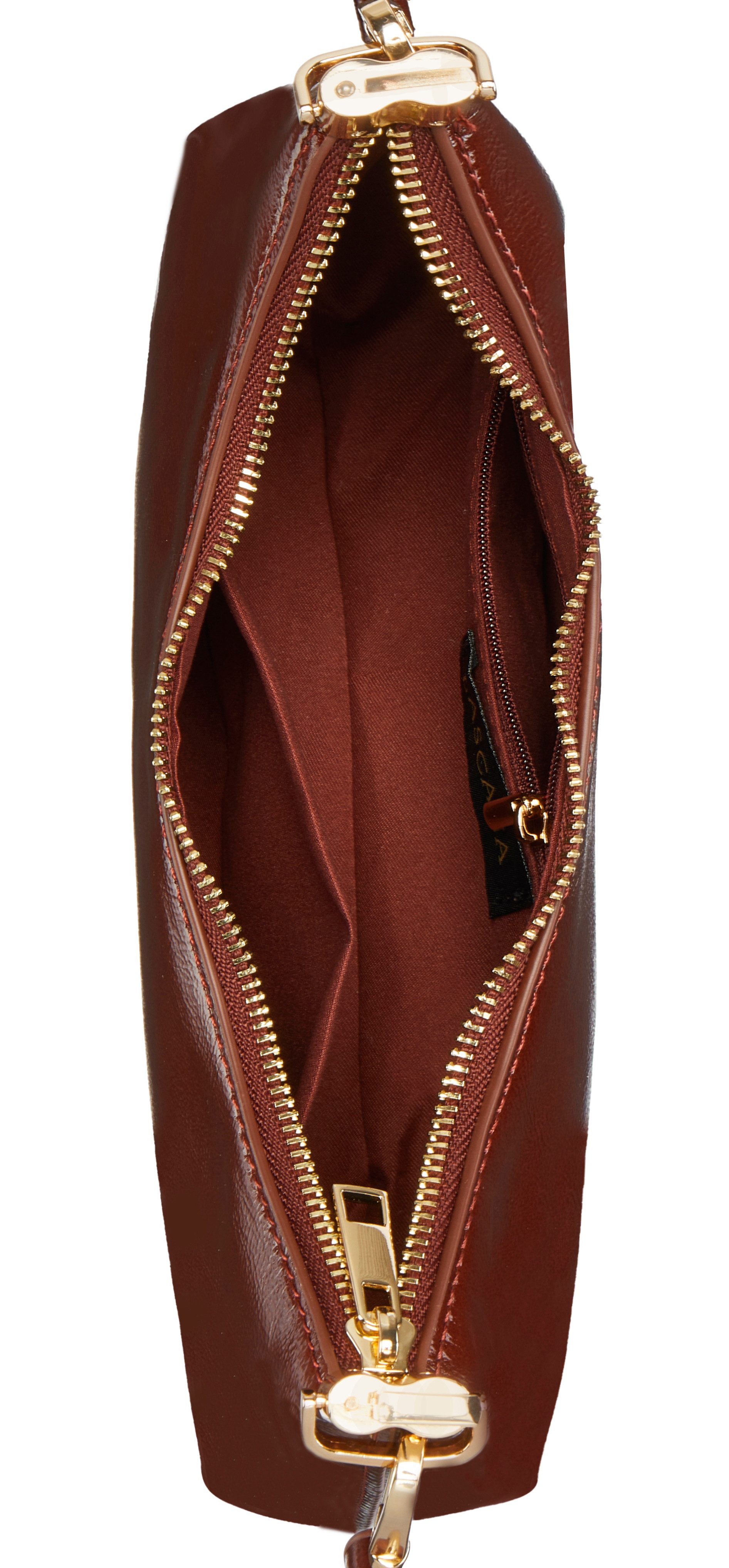 Vivance by Lascana Handtasche Minibag, Umhängetasche, Henkeltasche, Crossbody Bag, NEU Handtasche Damen zum Umhängen aus glänzendem Material VEGAN – Bild 4 von 5