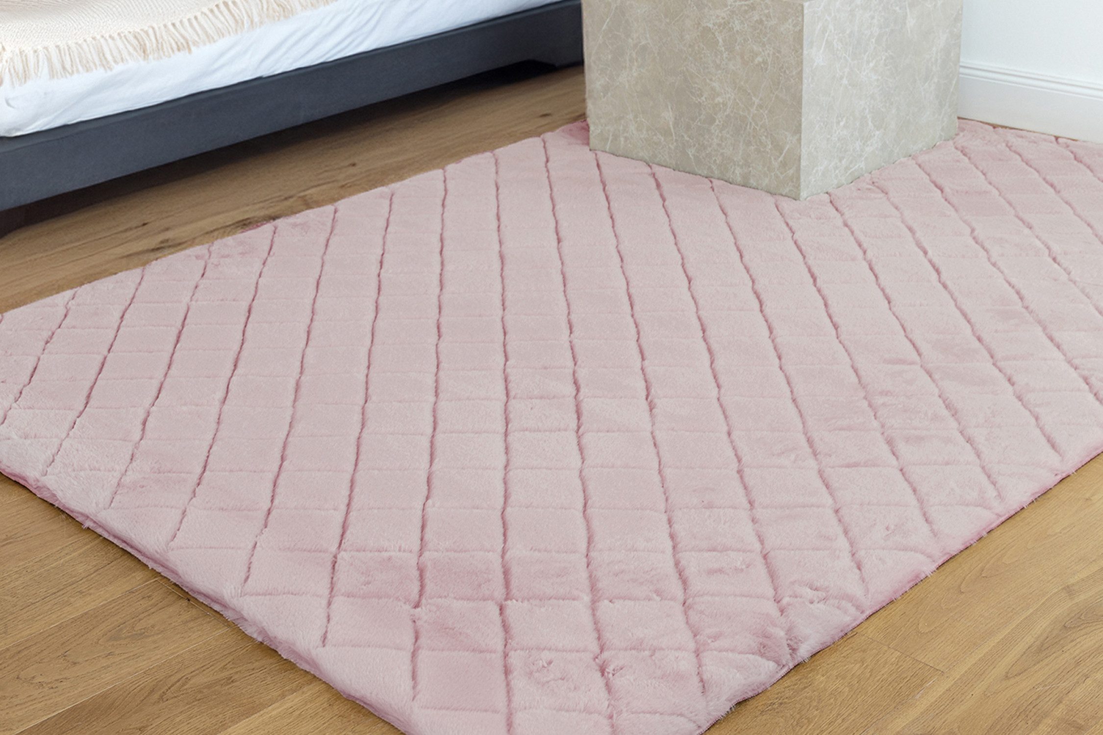 Padiro Teppich Imala 125, rechteckig, Höhe: 30 mm, Besonders weiche Haptik, flauschig, geprägtes Muster