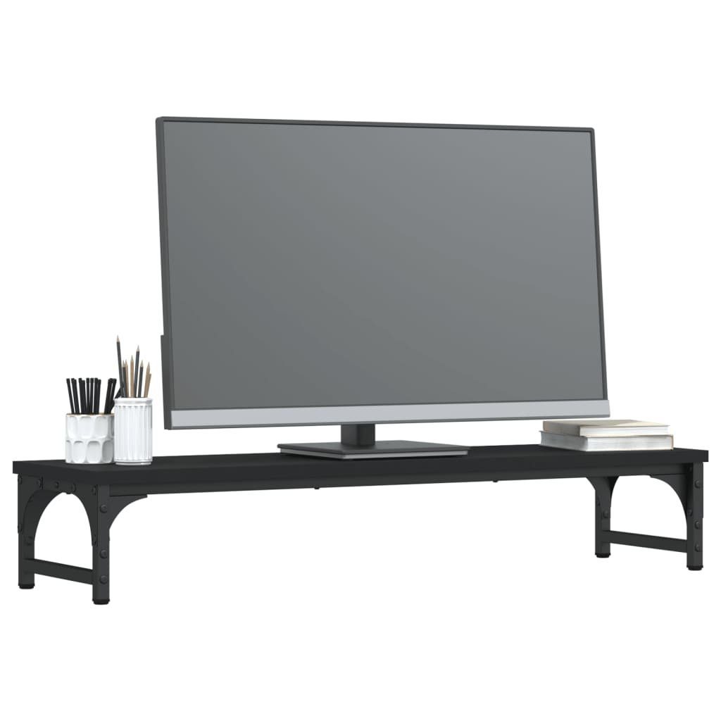 vidaXL Computertisch Monitorständer Schwarz 85x23x15,5 cm günstig online kaufen