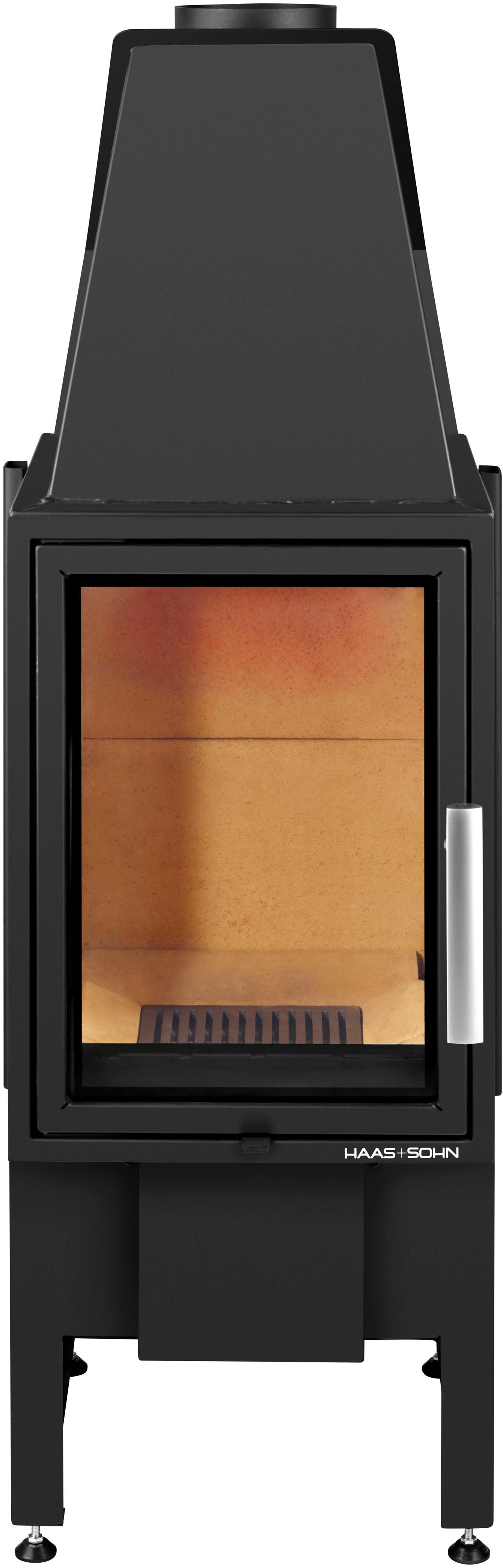Haas + Sohn Kamineinsätze Kamineinsatz ESPRIT-IV 185.16, perl-schwarz, Sichtfenster flach, Zeitbrand