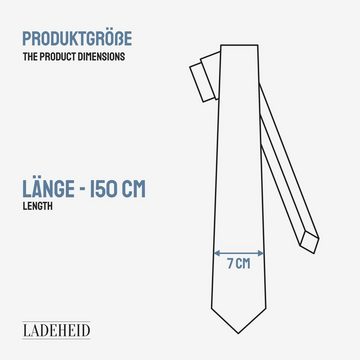 Ladeheid Krawatte Klassische Herren Krawatte matt Vielfältige Farben TMM-7 150cmx7cm (1-St)