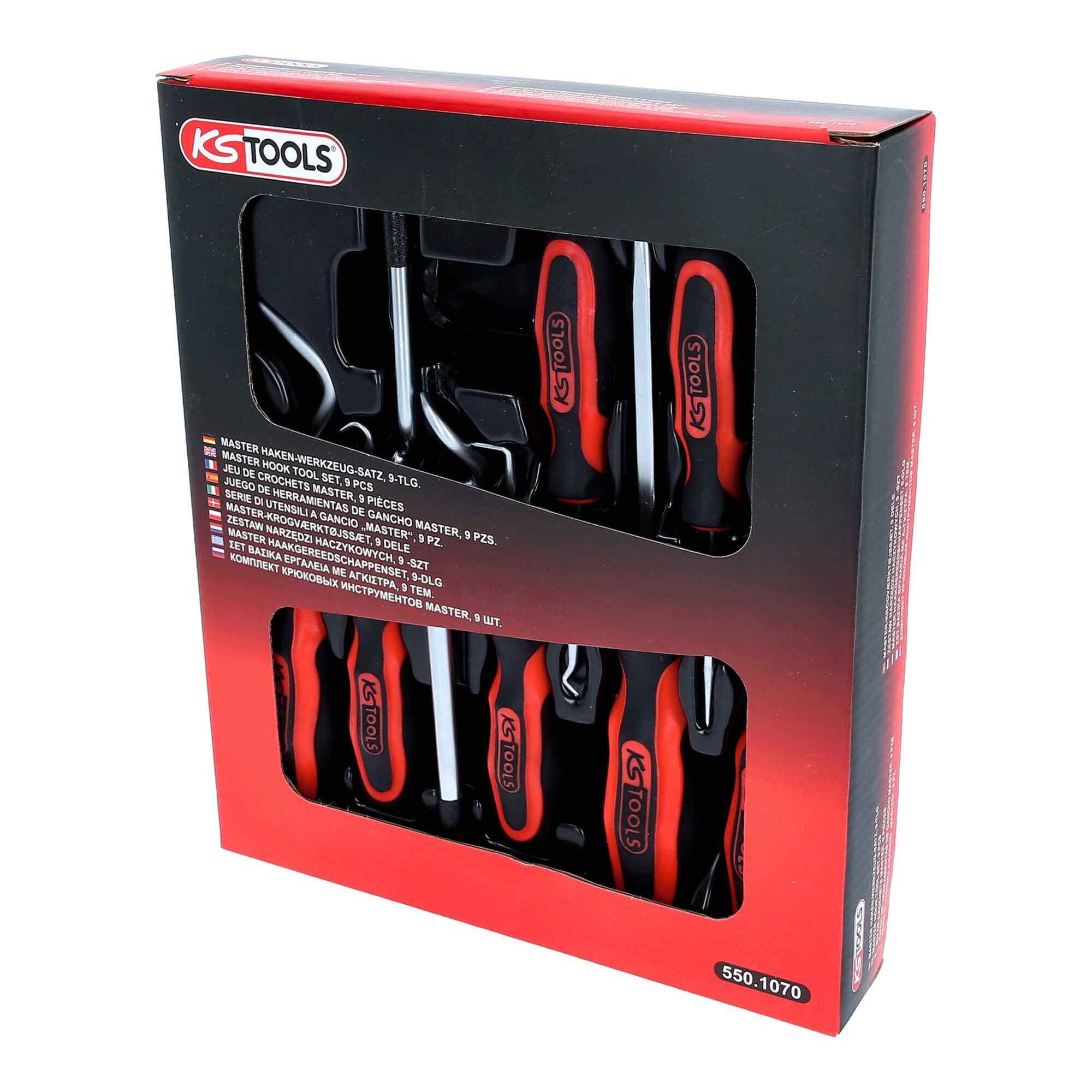 KS Tools Karosseriescheibe KS Tools Master Haken-Werkzeug-Satz, 9-teilig