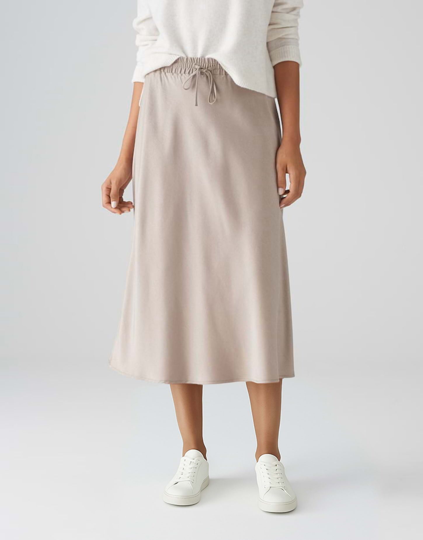 OPUS Satinrock Satinrock RAWI A-Linie aus glänzendem Viskose Mix günstig online kaufen