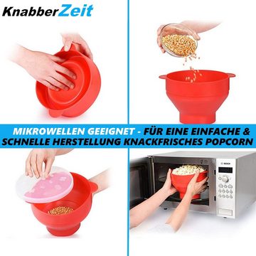 MAVURA Popcornmaschine KnabberZeit Popcorn Maker für Mikrowelle Popcorn Popper ohne Öl, Silikon Schüssel Popcornschüssel faltbar