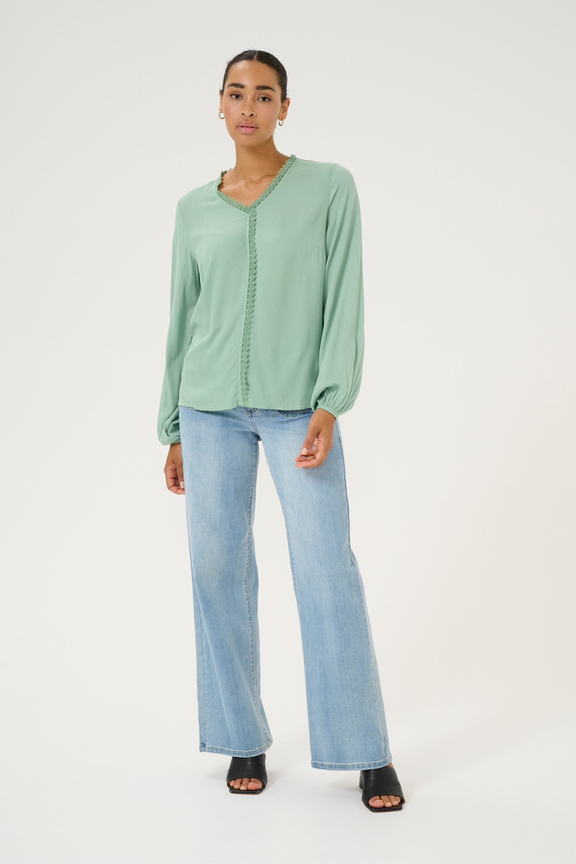 Langarmbluse Langarm-Bluse KAtammie