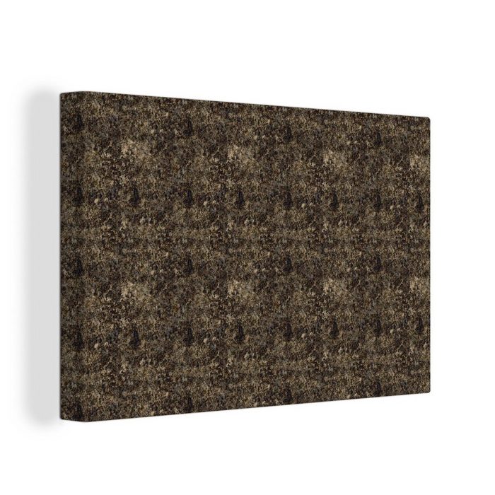 OneMillionCanvasses® Leinwandbild Textur - Granit - Muster (1 St) Wandbild Leinwandbilder Aufhängefertig Wanddeko