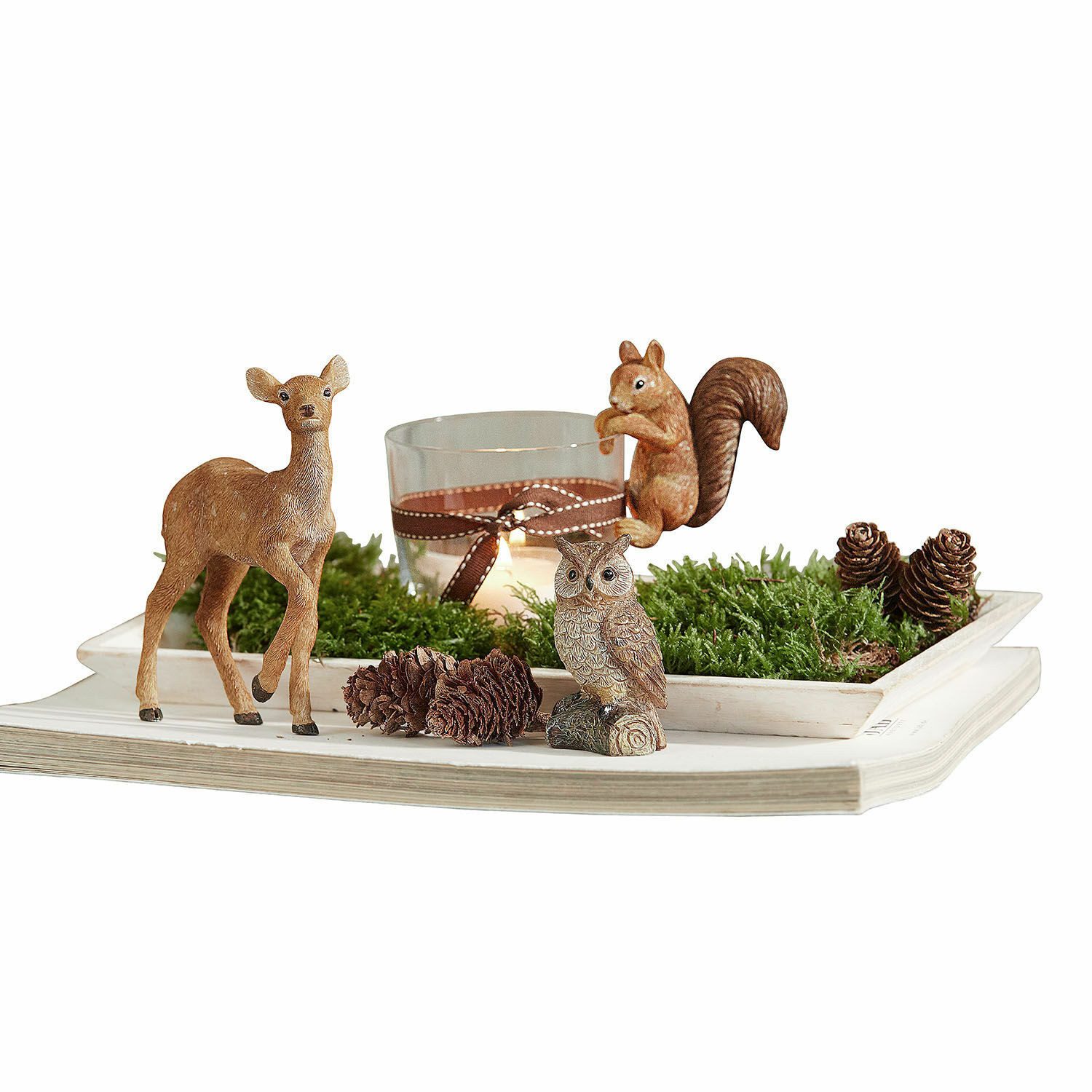 Mirabeau Dekofigur Deko-Waldtier 3er Set Vionique braun günstig online kaufen