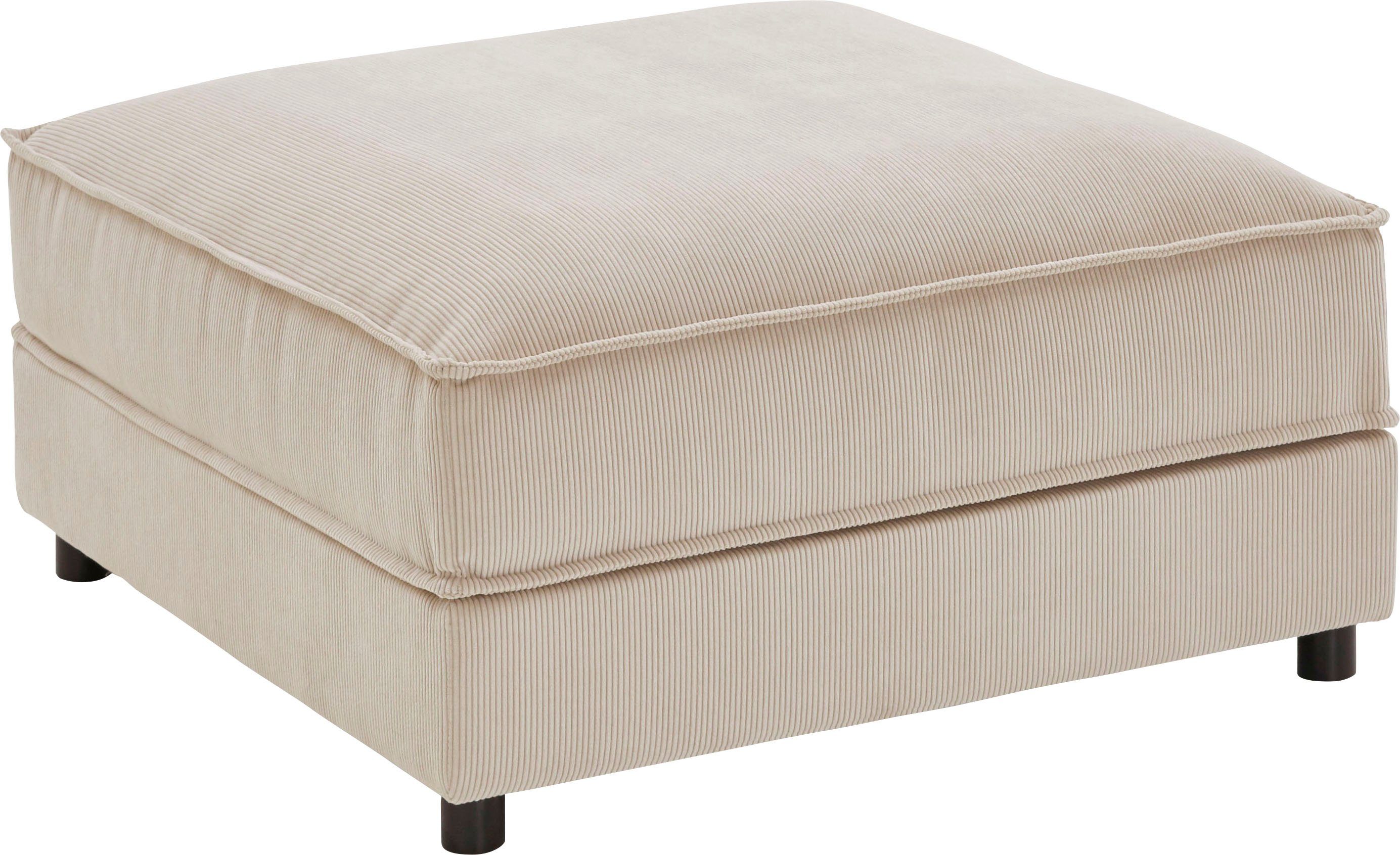 OTTO home Hocker Valan, mit Cord-Bezug, frei stellbar