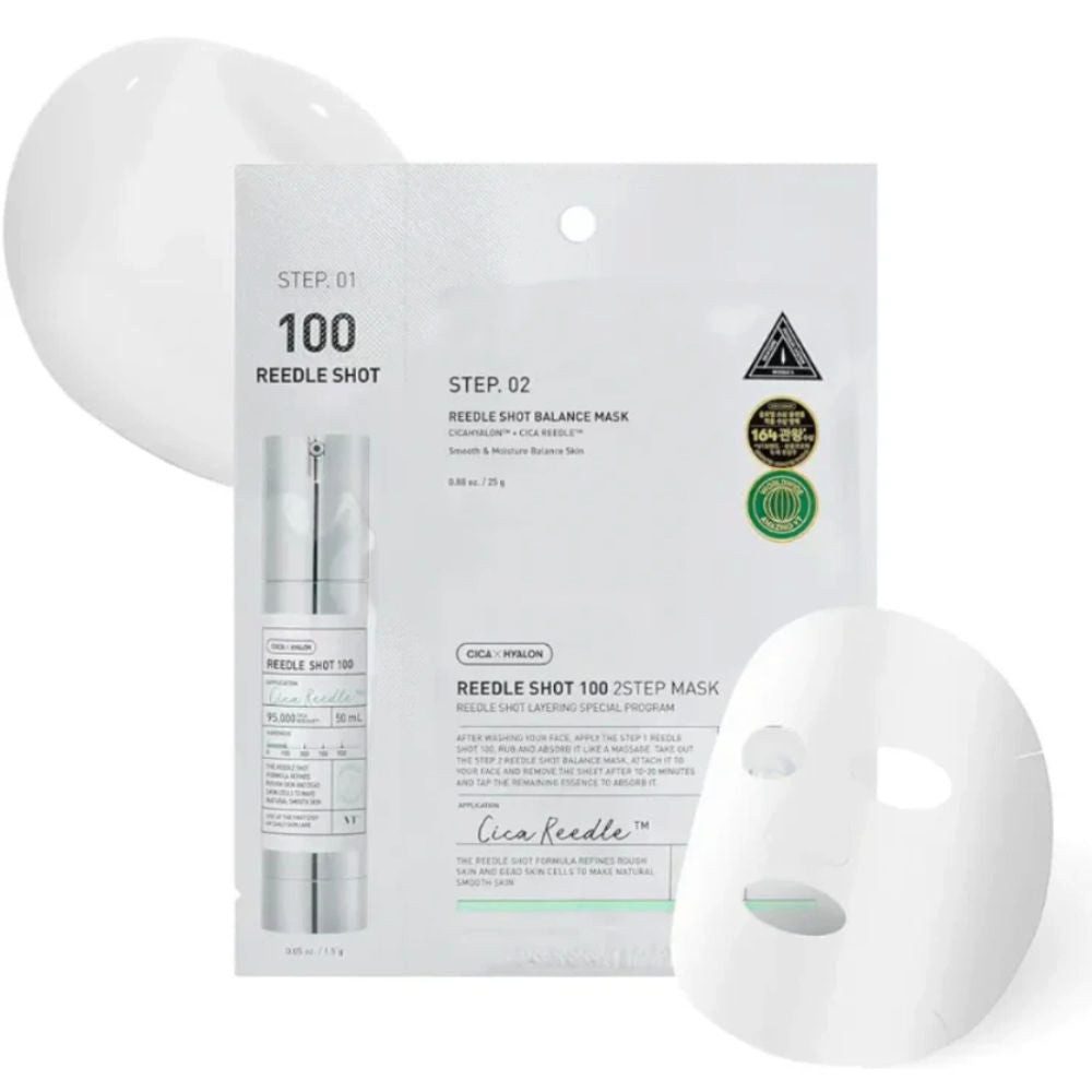 VT Cosmetics Gesichtsmaske VT Cosmetics, Mild Reedle Shot 50 2-Step Mask - 21.5 g
