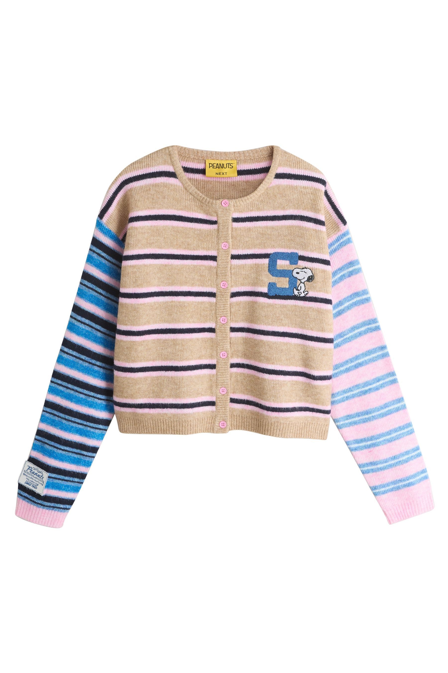 Next Strickjacke Strickjacke mit Rundhalsausschnitt, Snoopy (1-tlg) günstig online kaufen