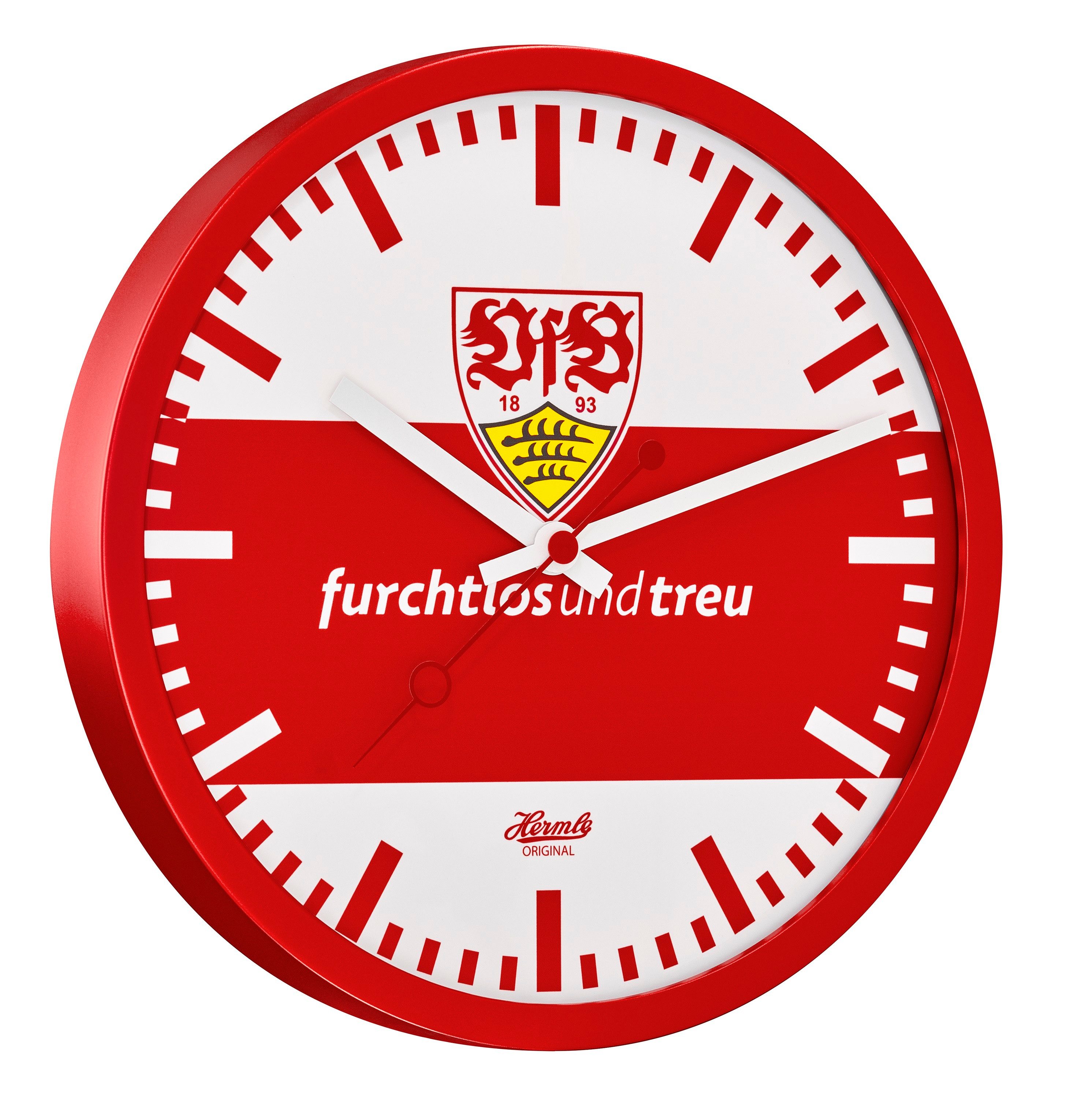 Hermle Wanduhr VFB Stuttgart Version furchtlos und treu 31893-002100 (Ideal auch als Geschenk)