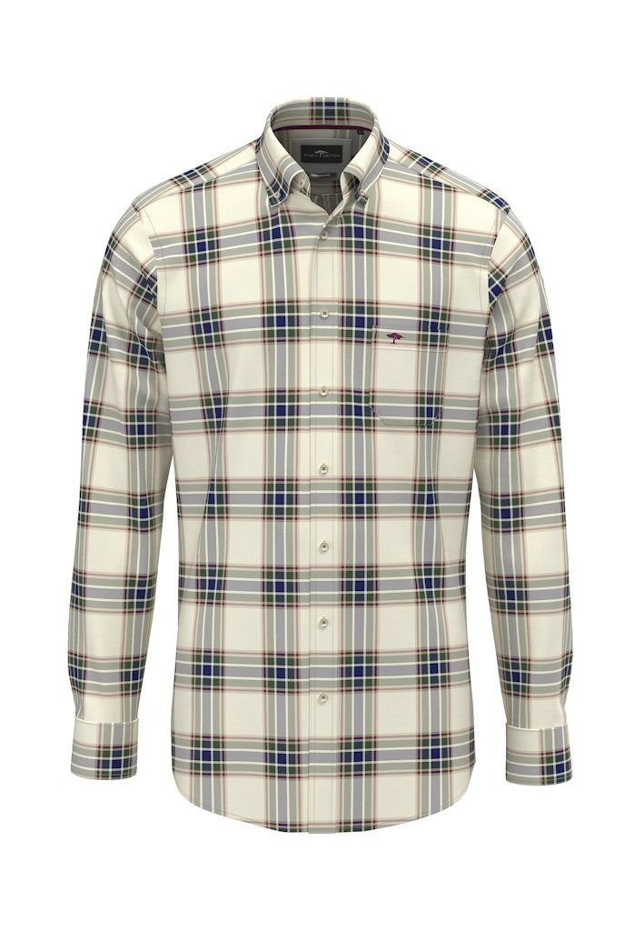 Businesshemd Fynch-Hatton / He.Hemd langarm / Washed Oxford Check, B.D., 1/1