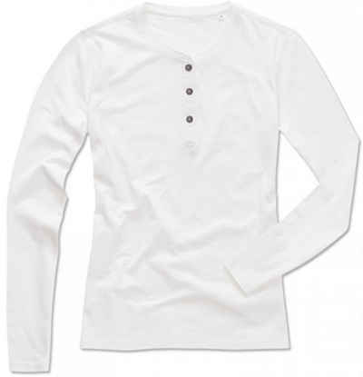 Stedman Langarm-Poloshirt Damen Sharon Henley Long Sleeve for women