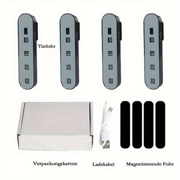 Welikera KFZ-Ersatzleuchte Warnleuchten, 4-Sätze von LED-Kollisionsleuchten, Türsensorleuchten, 4 St.