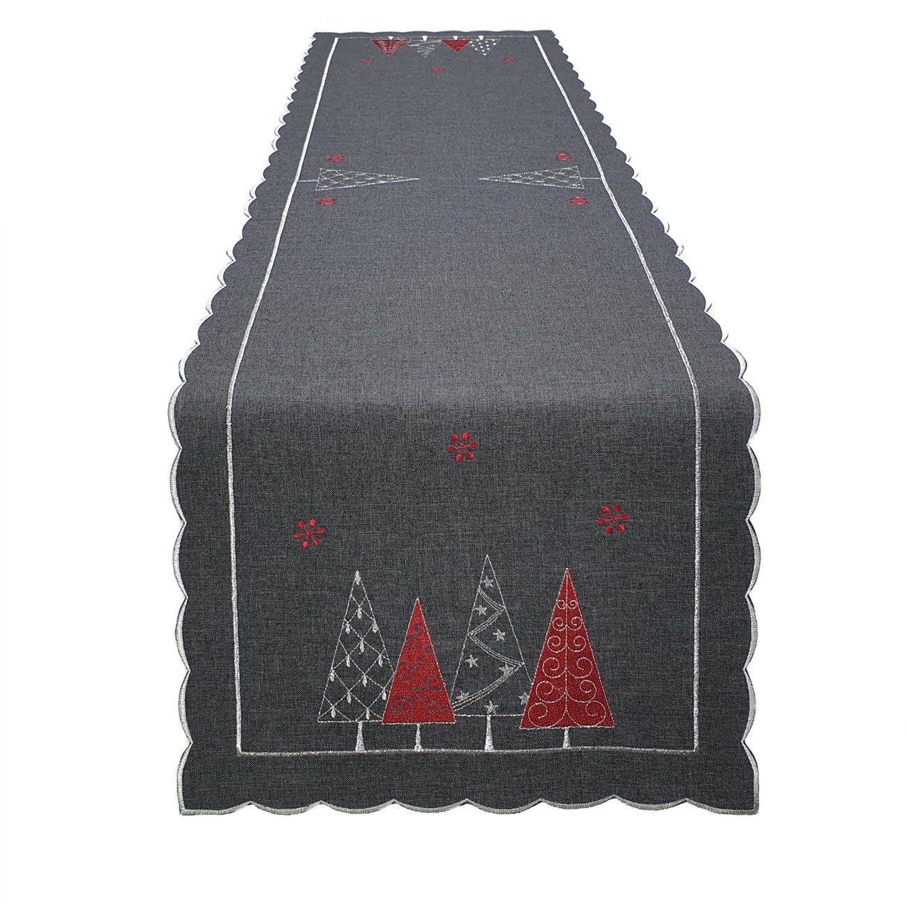 Stoffschmiede Tischläufer / Bestickt / Weihnachten / 40x140cm günstig online kaufen